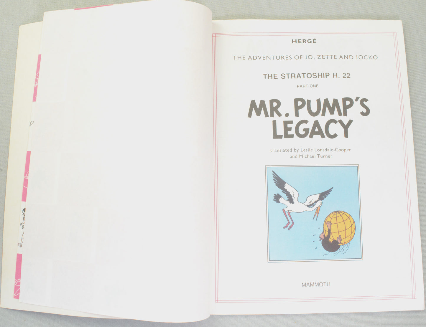 Jo, Zette and Jocko Mr Pump's Legacy P1 - Mammoth 1987 UK Paperback Edition