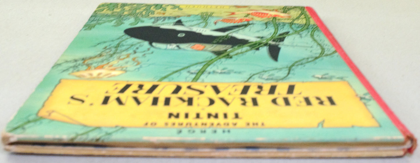Red Rackham's Treasure - Methuen 1959 UK 1st Edition Hardback Tintin book by Herge EO