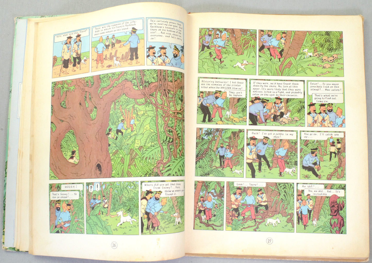Red Rackham's Treasure - Methuen 1959 UK 1st Edition Hardback Tintin book by Herge EO