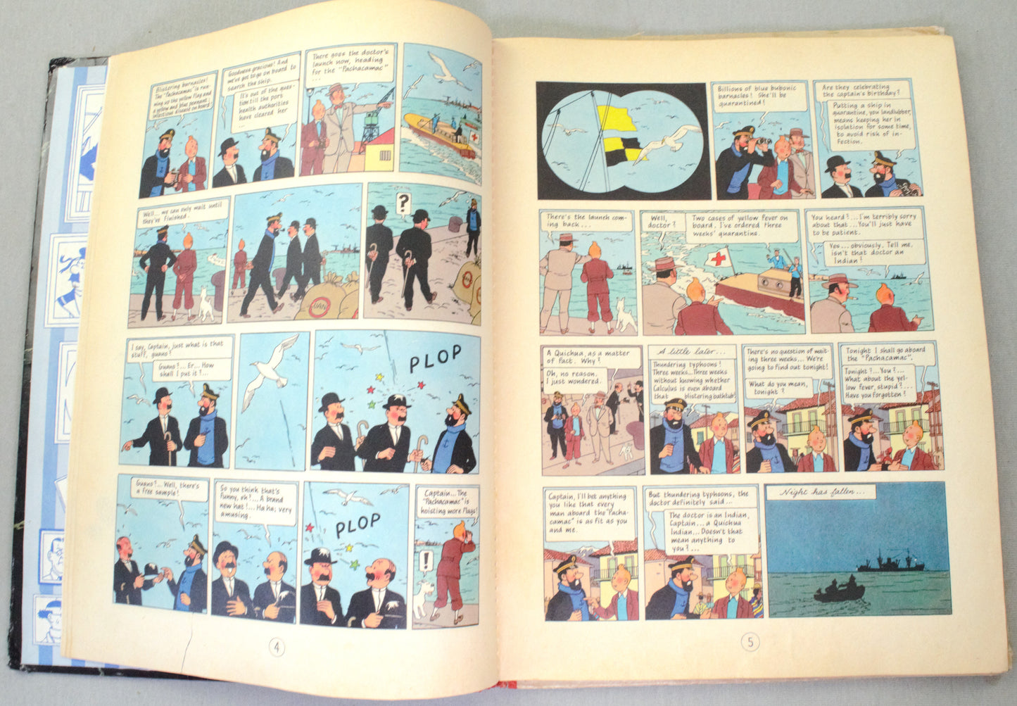 Prisoners of the Sun Methuen 1962 1st Edition Hardback Rare Tintin book Herge EO