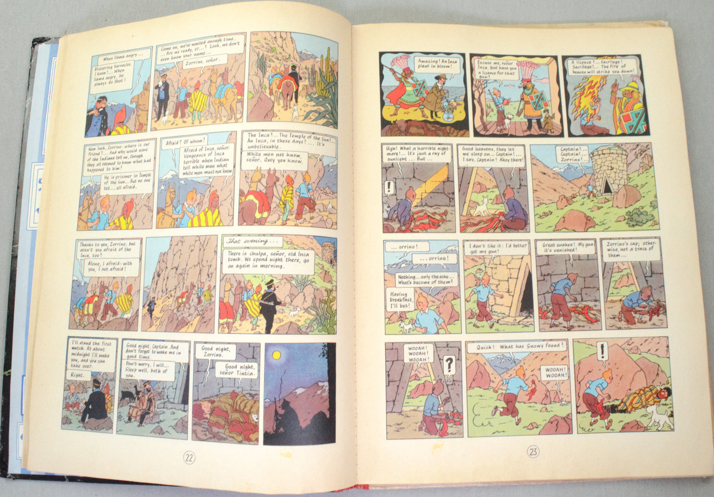 Prisoners of the Sun Methuen 1962 1st Edition Hardback Rare Tintin book Herge EO