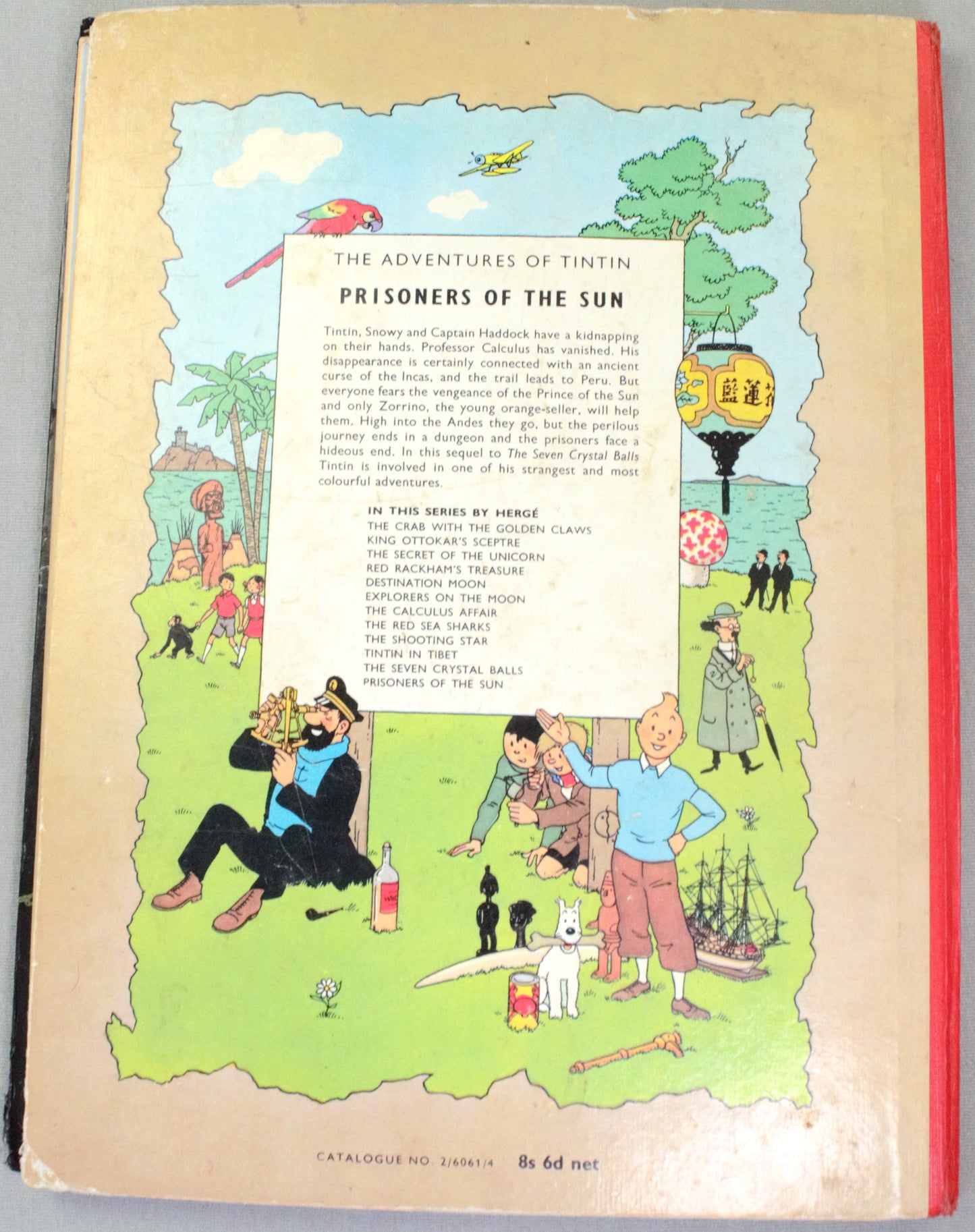 Prisoners of the Sun Methuen 1962 1st Edition Hardback Rare Tintin book Herge EO