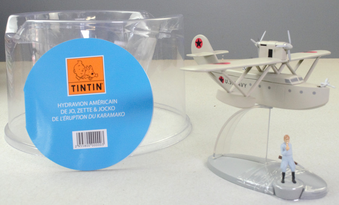 MOULINSART TINTIN PLANE 29558 Sea Plane: Jo Zette & Jocko Model Avion #58