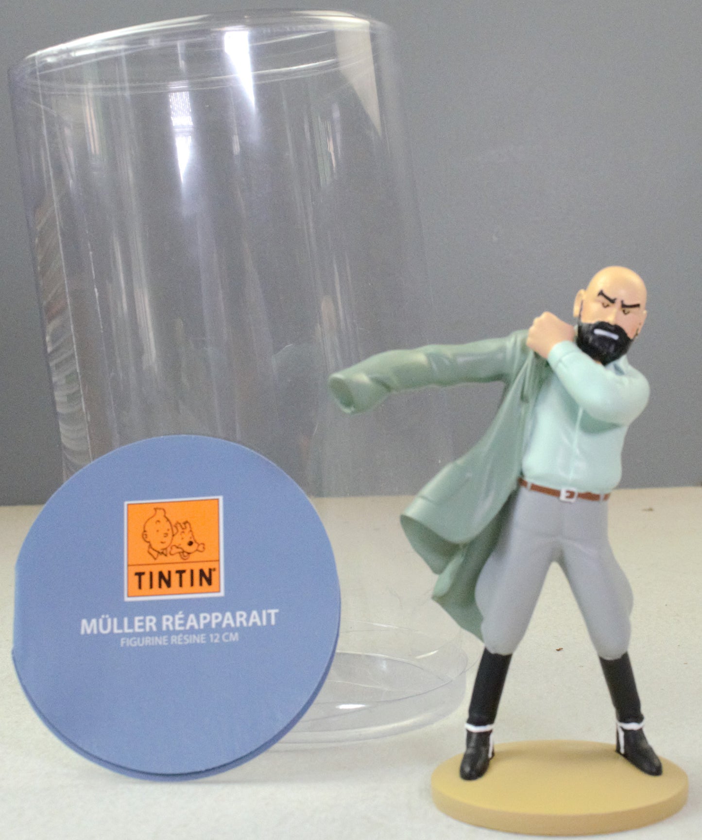 Tintin Figurine Moulinsart 42242 Dr Muller: Black Gold 13cm Officielle Resin Model Figure #64