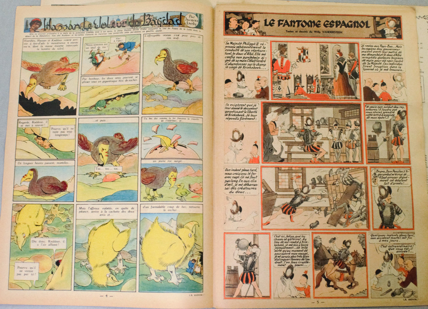 JOURNAL TINTIN Issue 47: 1948 Herge Cover Edition Vintage Comic EO Couverture