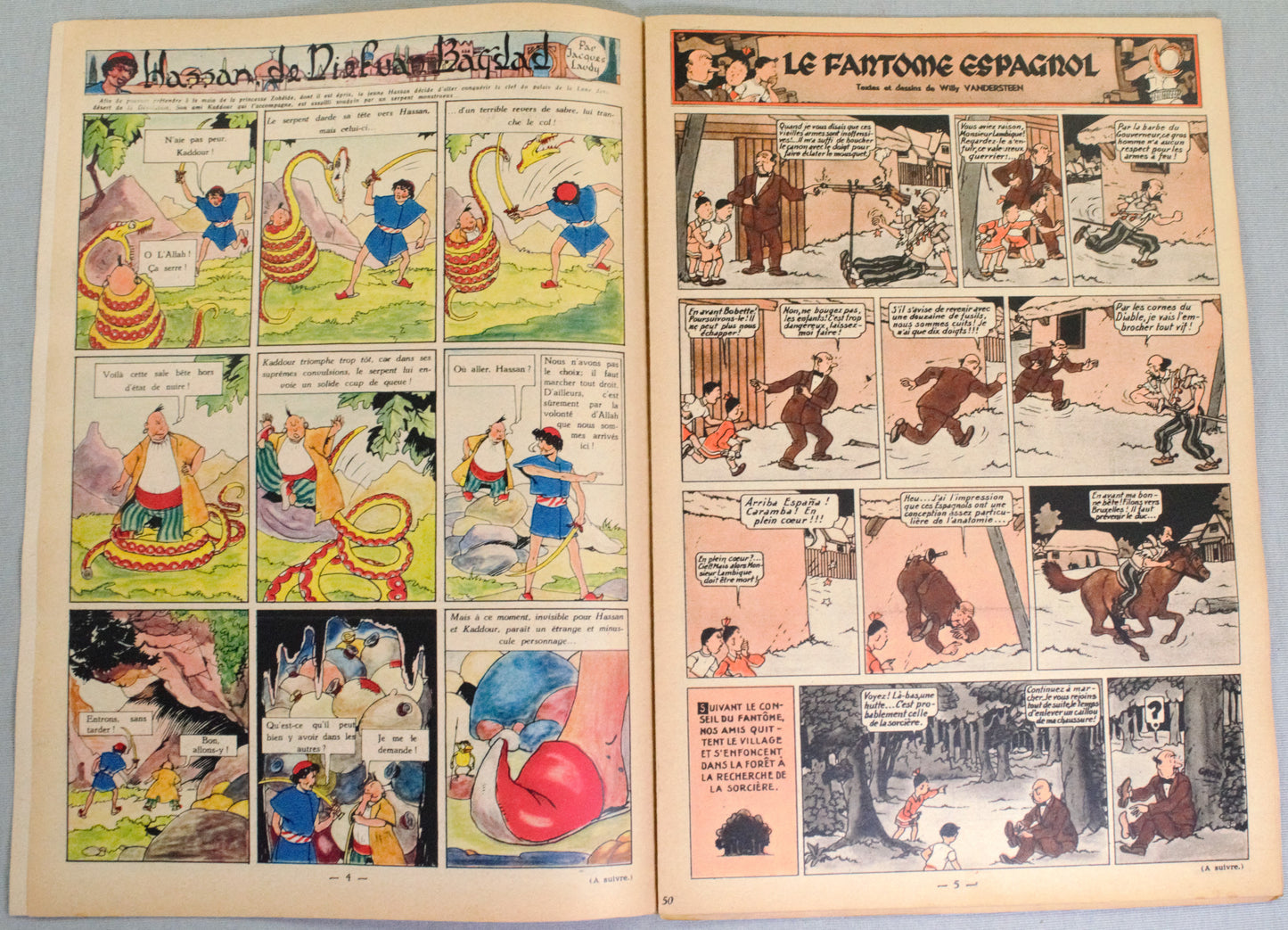 Journal Tintin Issue 50: 1948 Herge Cover Edition Vintage Comic EO Couverture