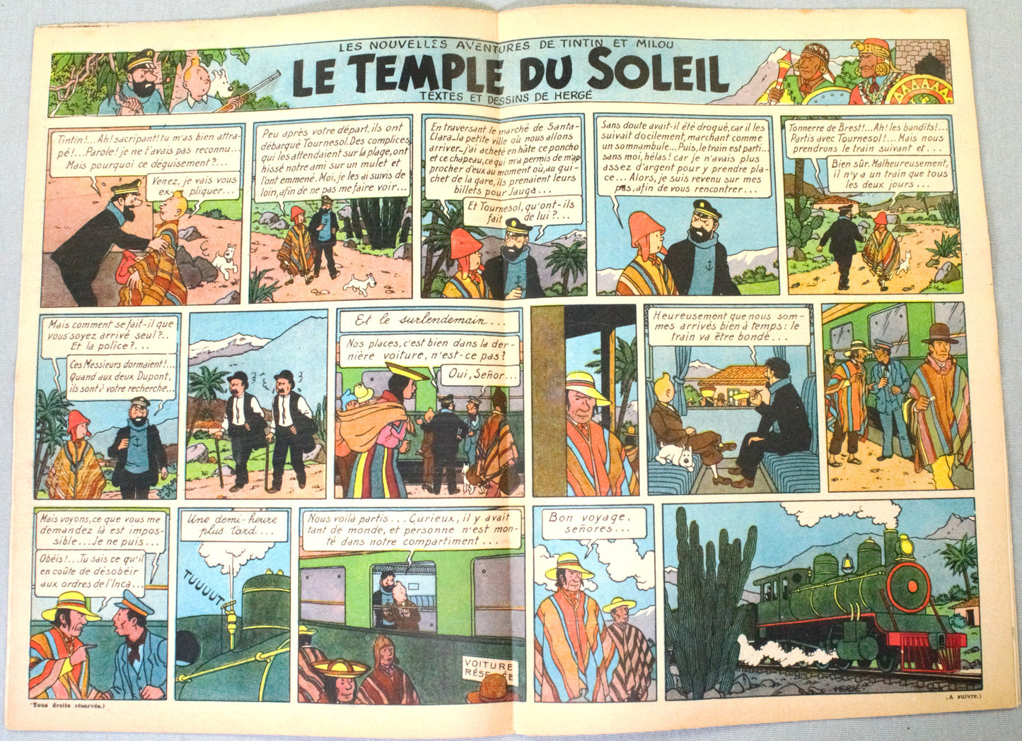 Journal Tintin Issue 11: 1947 Herge Cover Edition Originale Vintage Comic EO