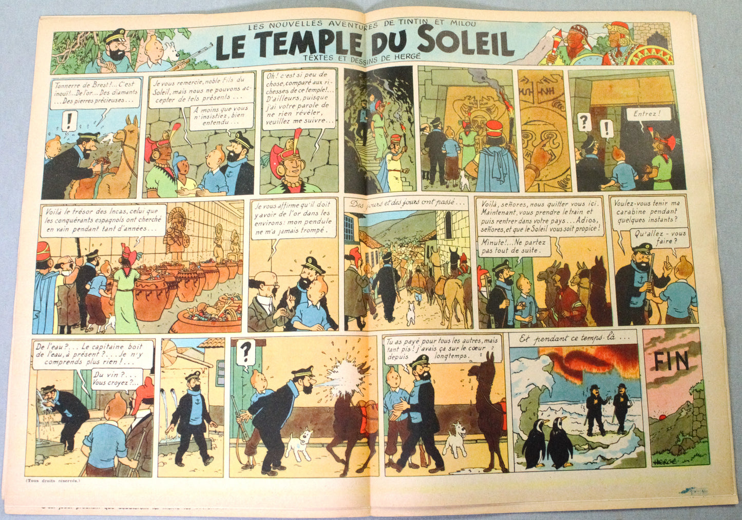 Journal Tintin Issue 17: 1948 Herge Cover Edition Originale Vintage Comic EO