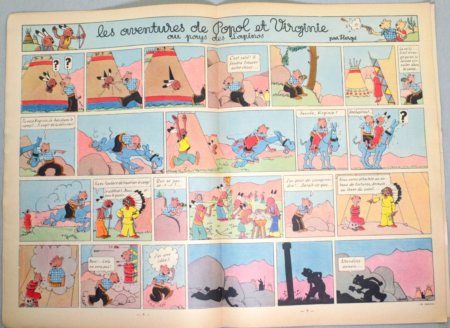 Journal Tintin Issue 22: 1948 Herge Cover Edition Vintage Comic EO Couverture