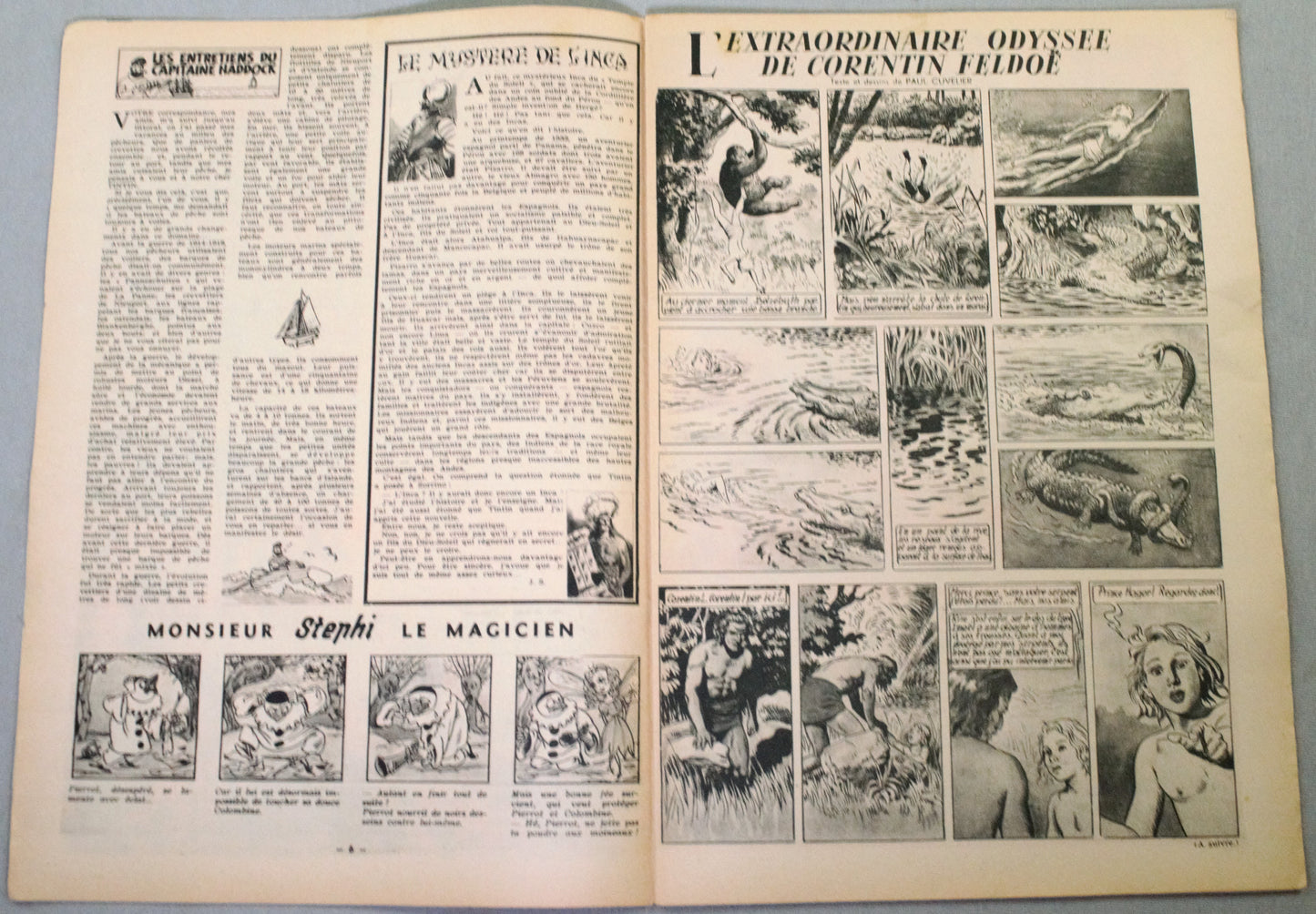 JOURNAL TINTIN Issue 39: 1947 Herge Special Cover Edition Vintage Comic EO Couverture
