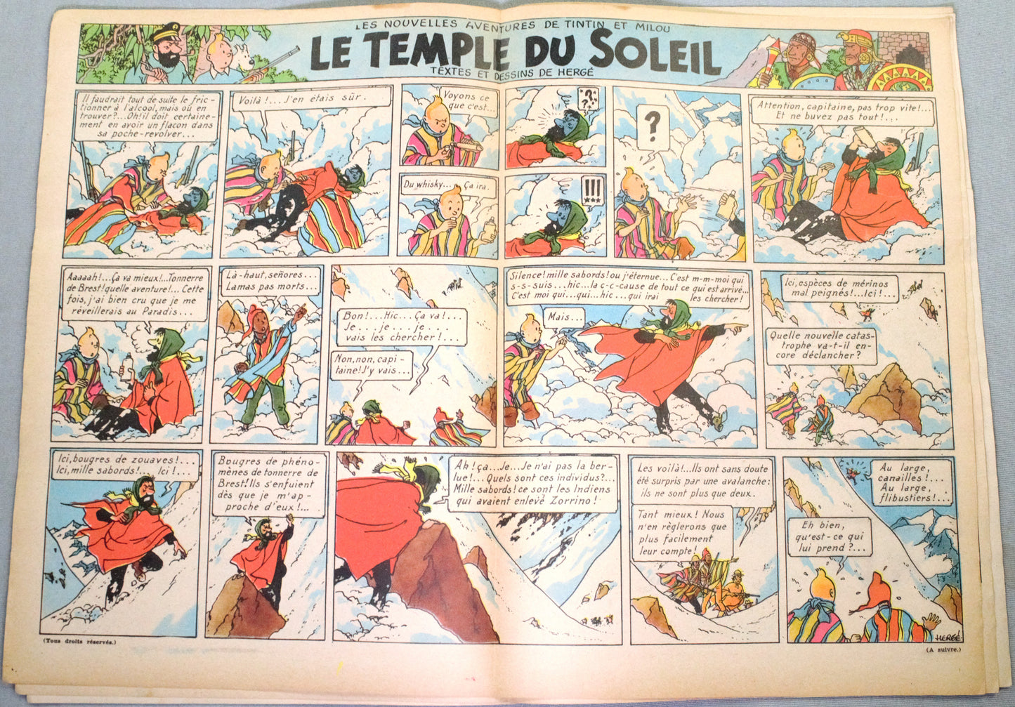 JOURNAL TINTIN Issue 39: 1947 Herge Special Cover Edition Vintage Comic EO Couverture