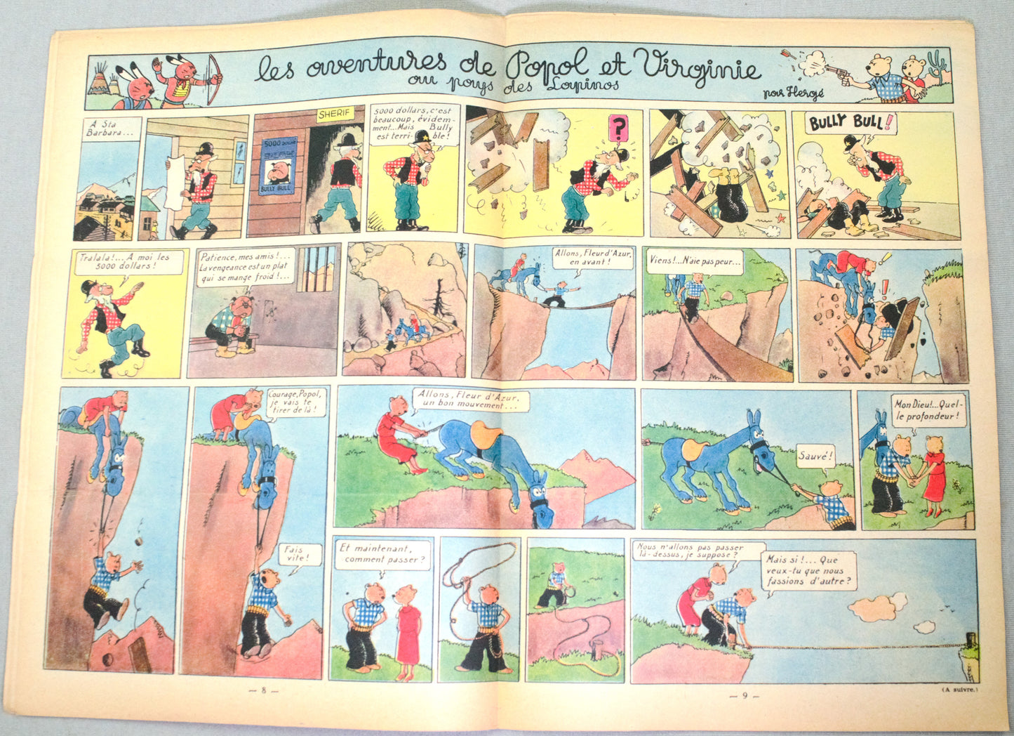 Journal Tintin Issue 29: 1948 Herge Cover Edition Vintage Comic EO Couverture