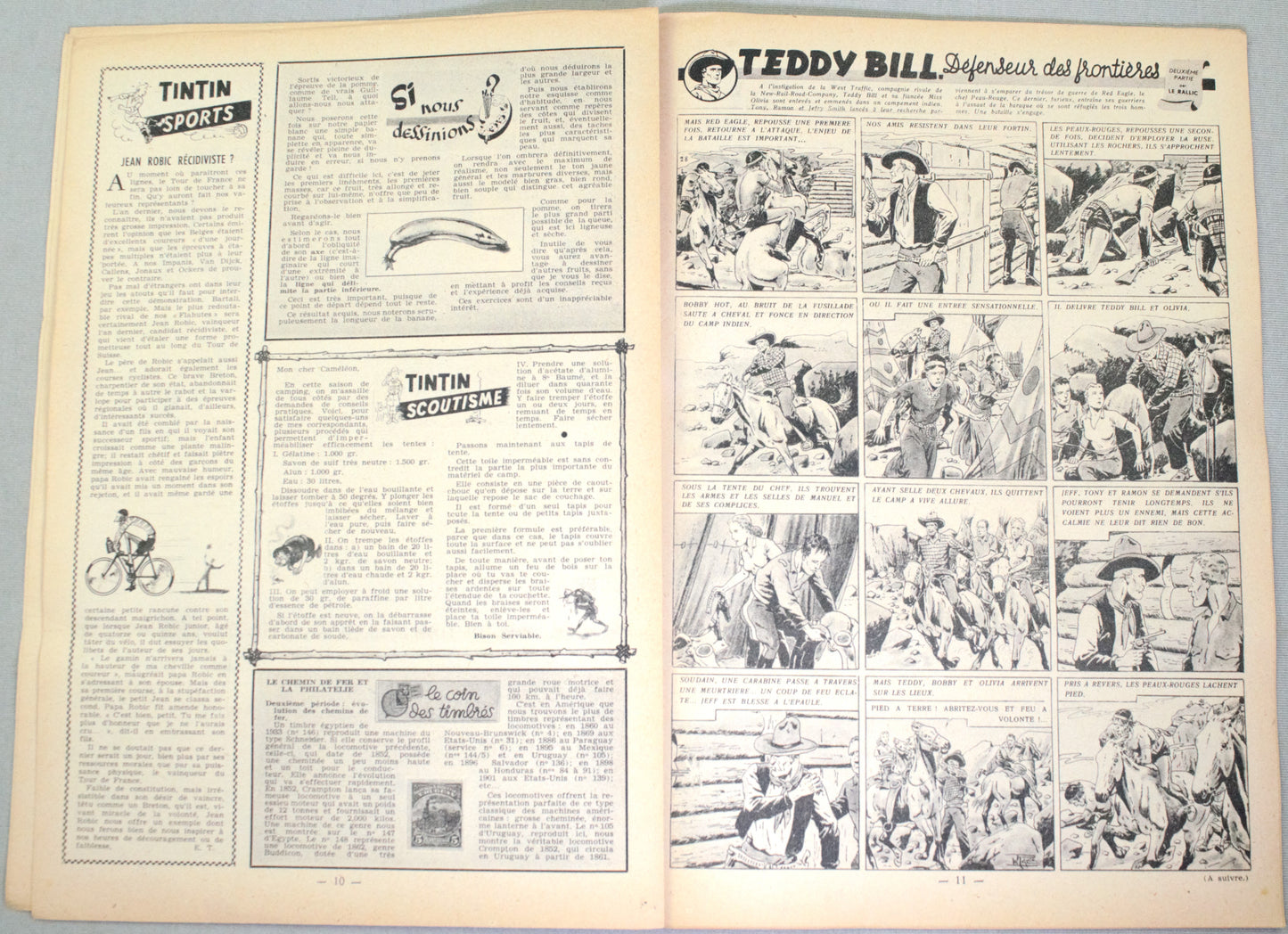 Journal Tintin Issue 29: 1948 Herge Cover Edition Vintage Comic EO Couverture