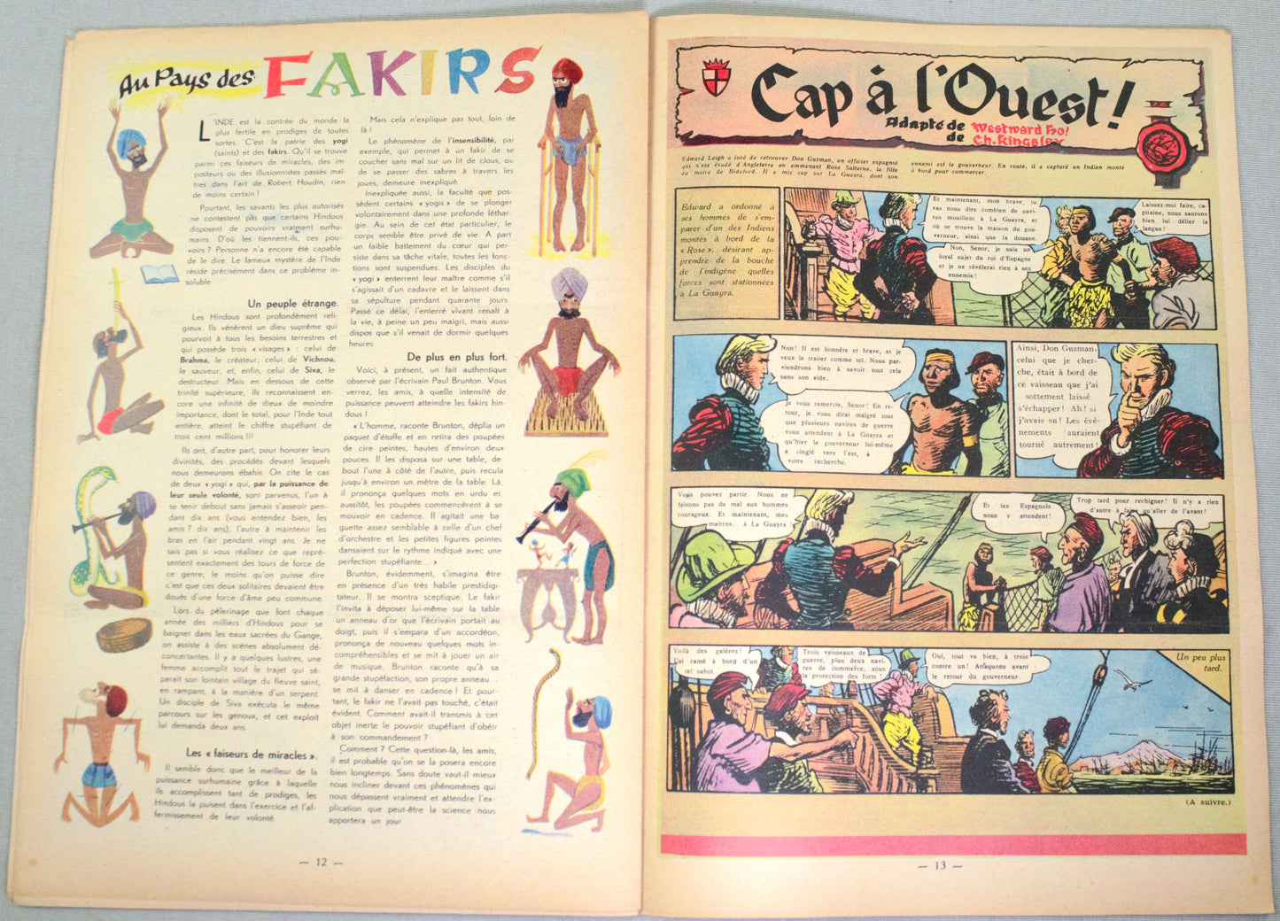 Journal Tintin Issue 29: 1948 Herge Cover Edition Vintage Comic EO Couverture