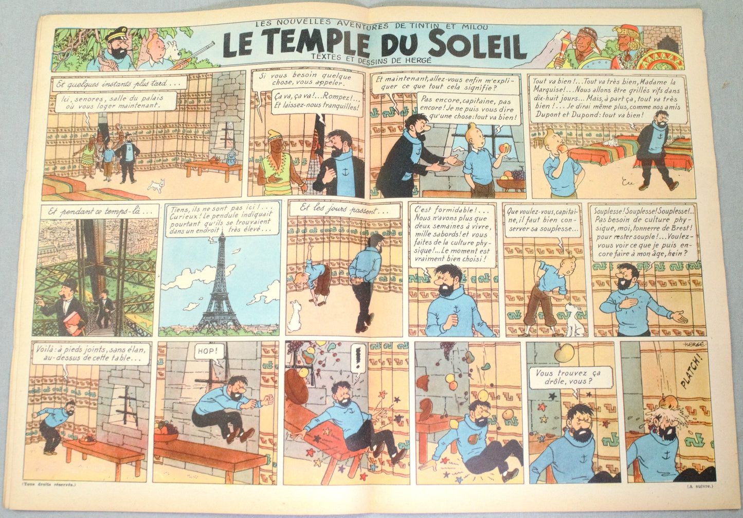 Journal Tintin Issue 10 1948 Herge Cover Edition Originale HB Vintage Comic EO