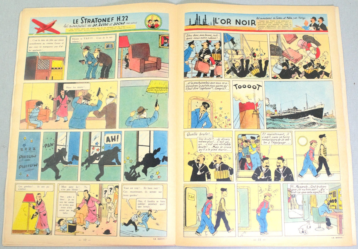 JOURNAL TINTIN Issue 45: 1948 Herge Cover Edition Vintage Comic EO Couverture