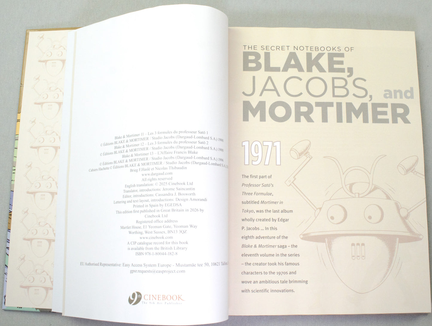 Blake & Mortimer The Complete Collection Volume 5: UK Hardback Cinebook Edition