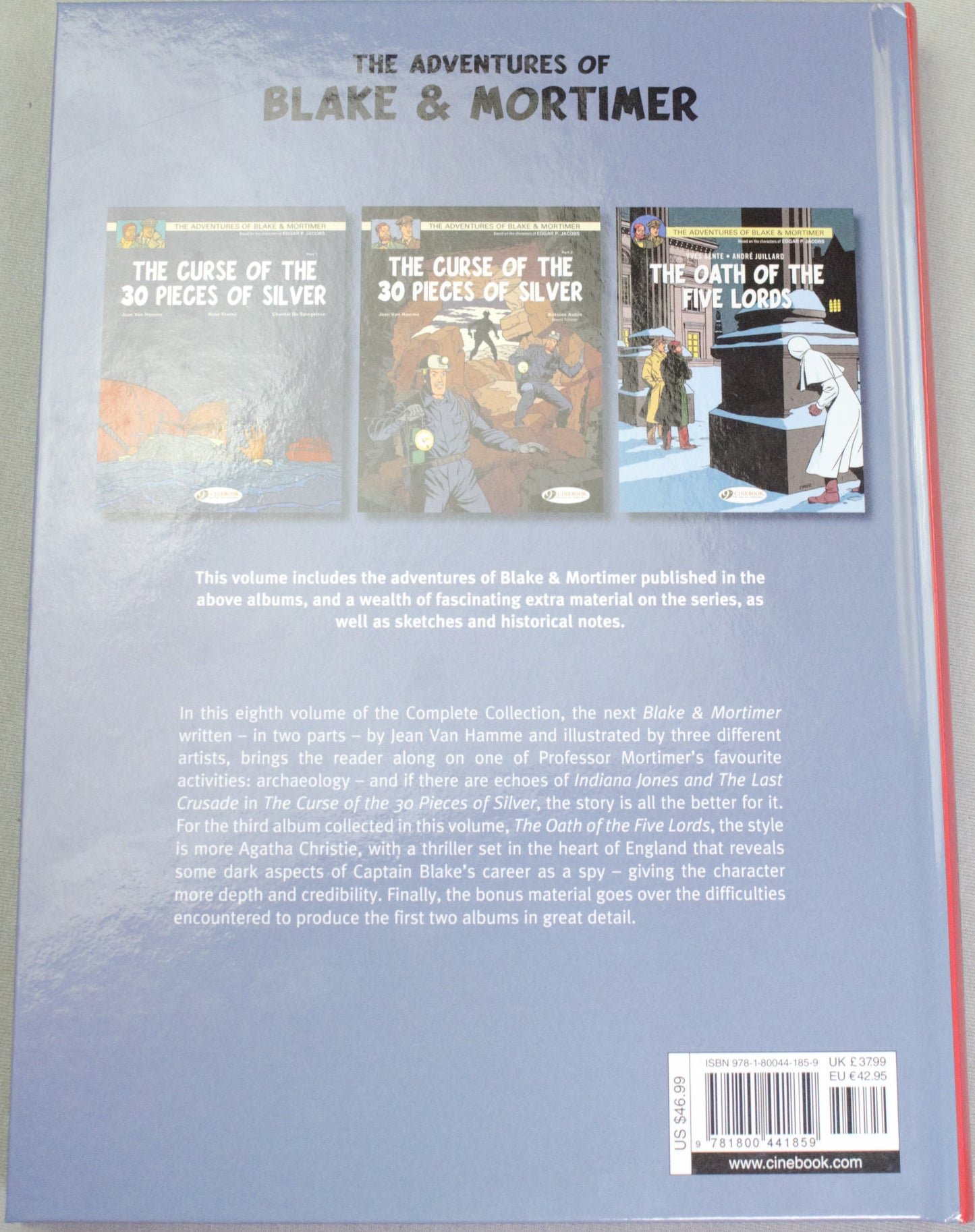 Blake & Mortimer The Complete Collection Volume 8: UK Hardback Cinebook Edition