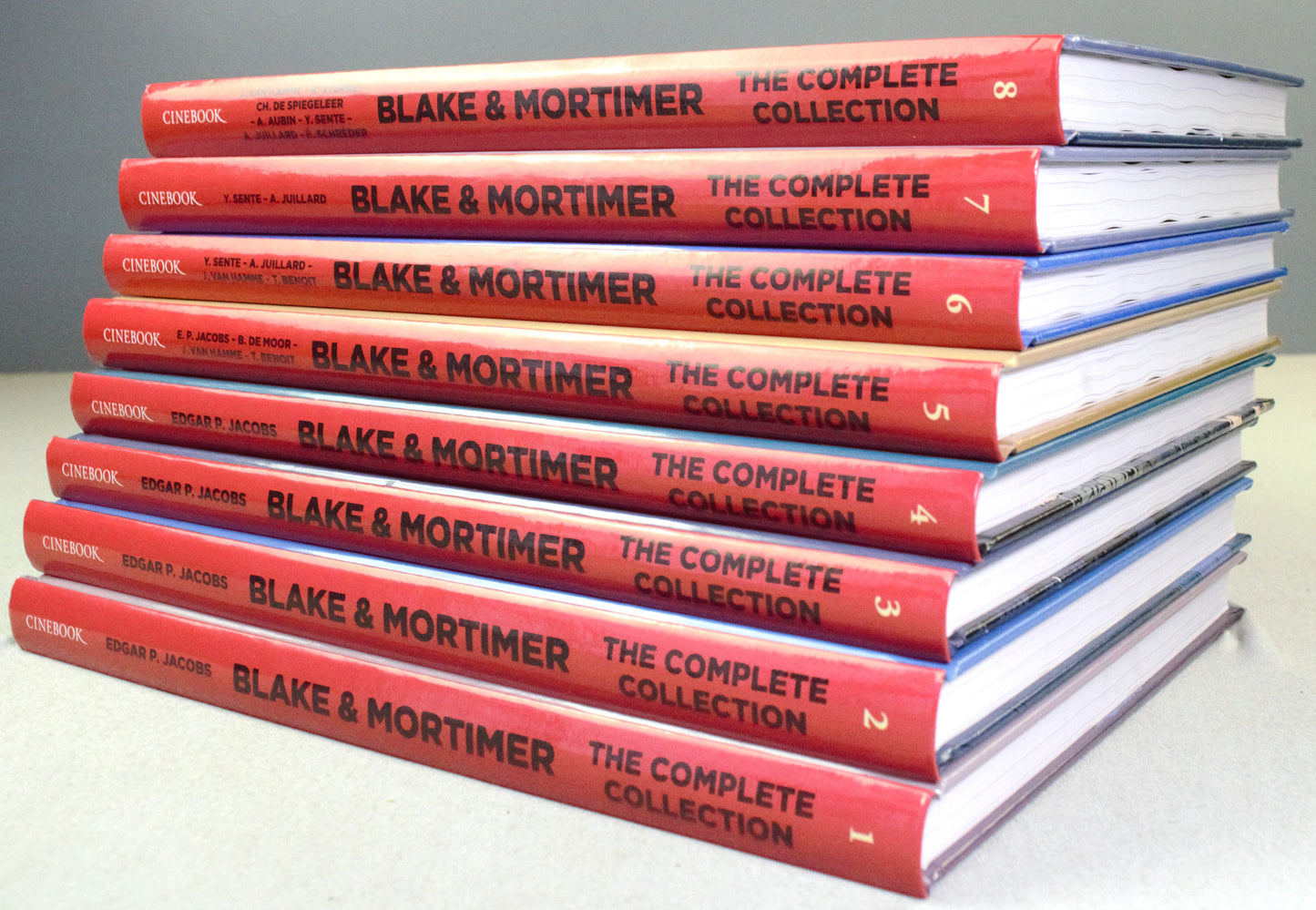 Blake & Mortimer The Complete Collection Volumes 1-8 UK Cinebook Hardback Editions FULL SET