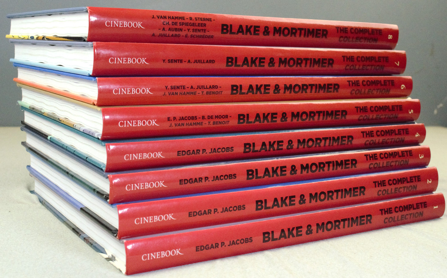 Blake & Mortimer The Complete Collection Volumes 1-8 UK Cinebook Hardback Editions FULL SET