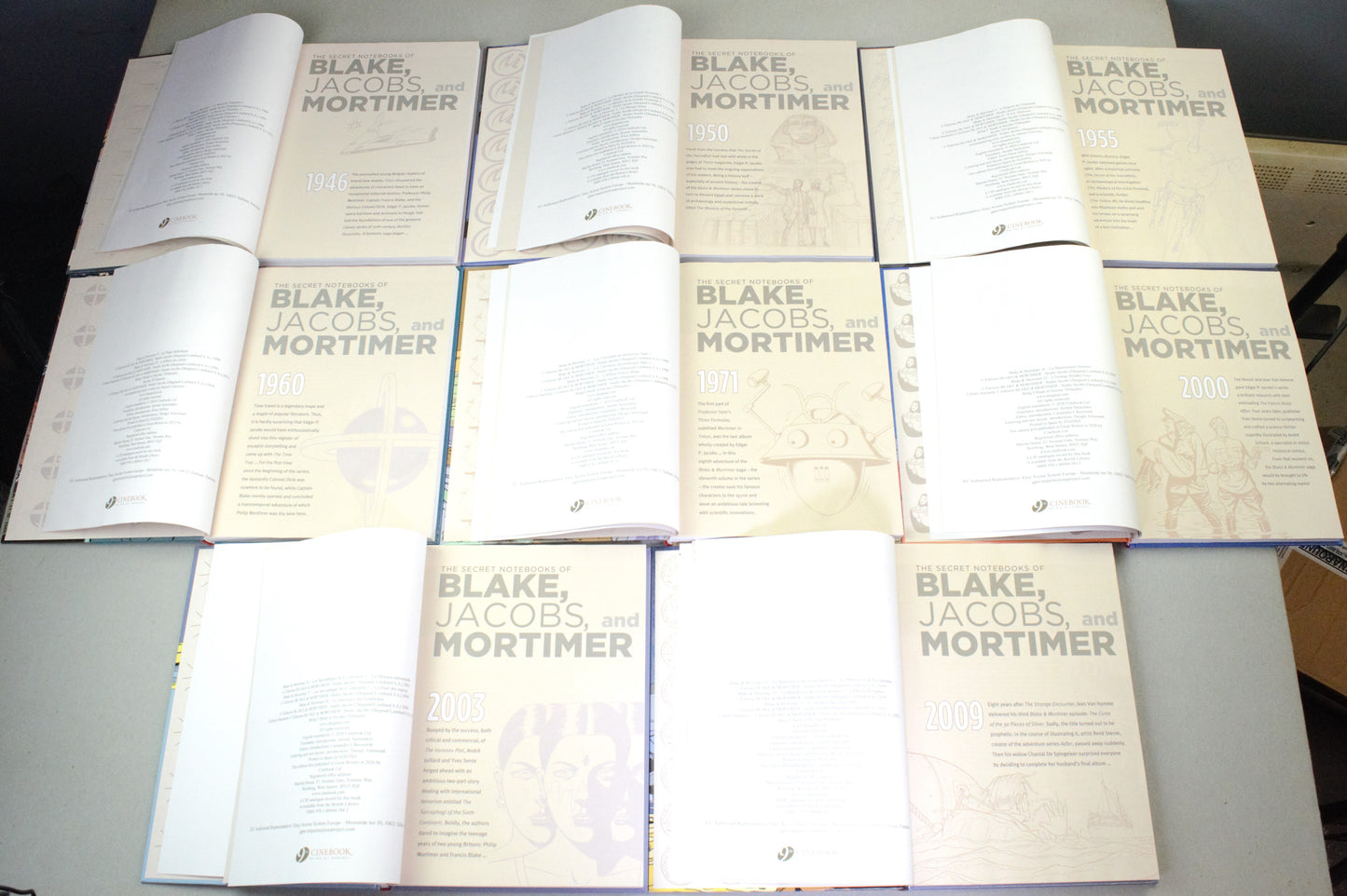 Blake & Mortimer The Complete Collection Volumes 1-8 UK Cinebook Hardback Editions FULL SET
