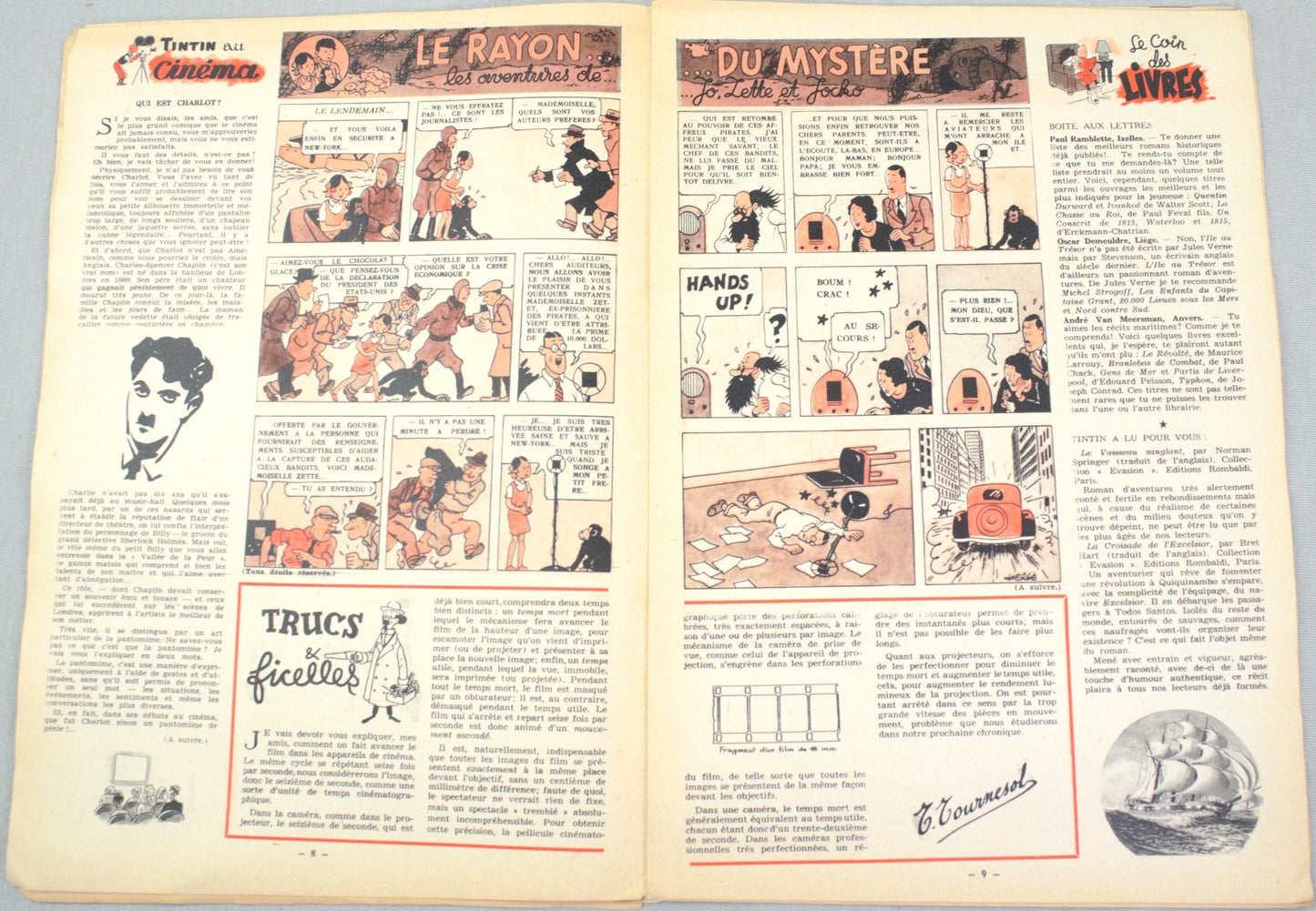 JOURNAL TINTIN Issue 52: 1947 Herge Christmas Cover Edition Vintage Comic EO Couverture