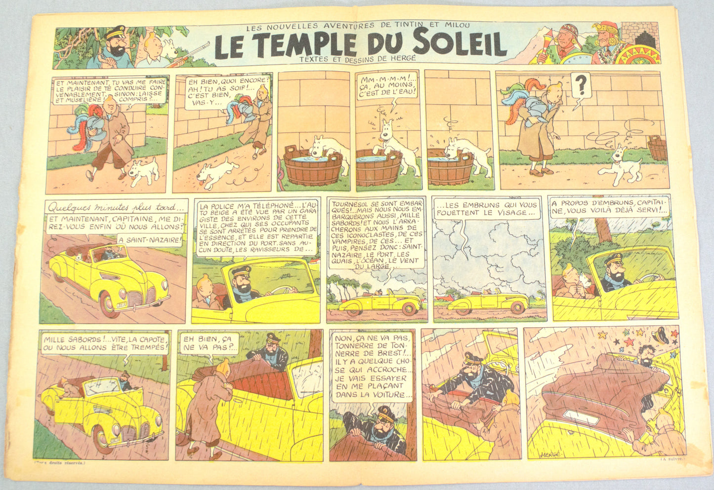 Journal Tintin Issue 5: 1946 Herge Cover Edition Originale Vintage Comic EO