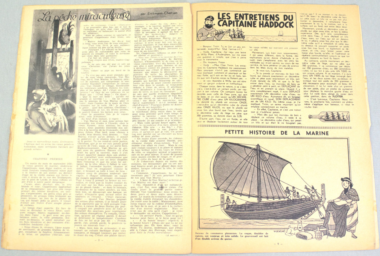 Journal Tintin Issue 5: 1946 Herge Cover Edition Originale Vintage Comic EO