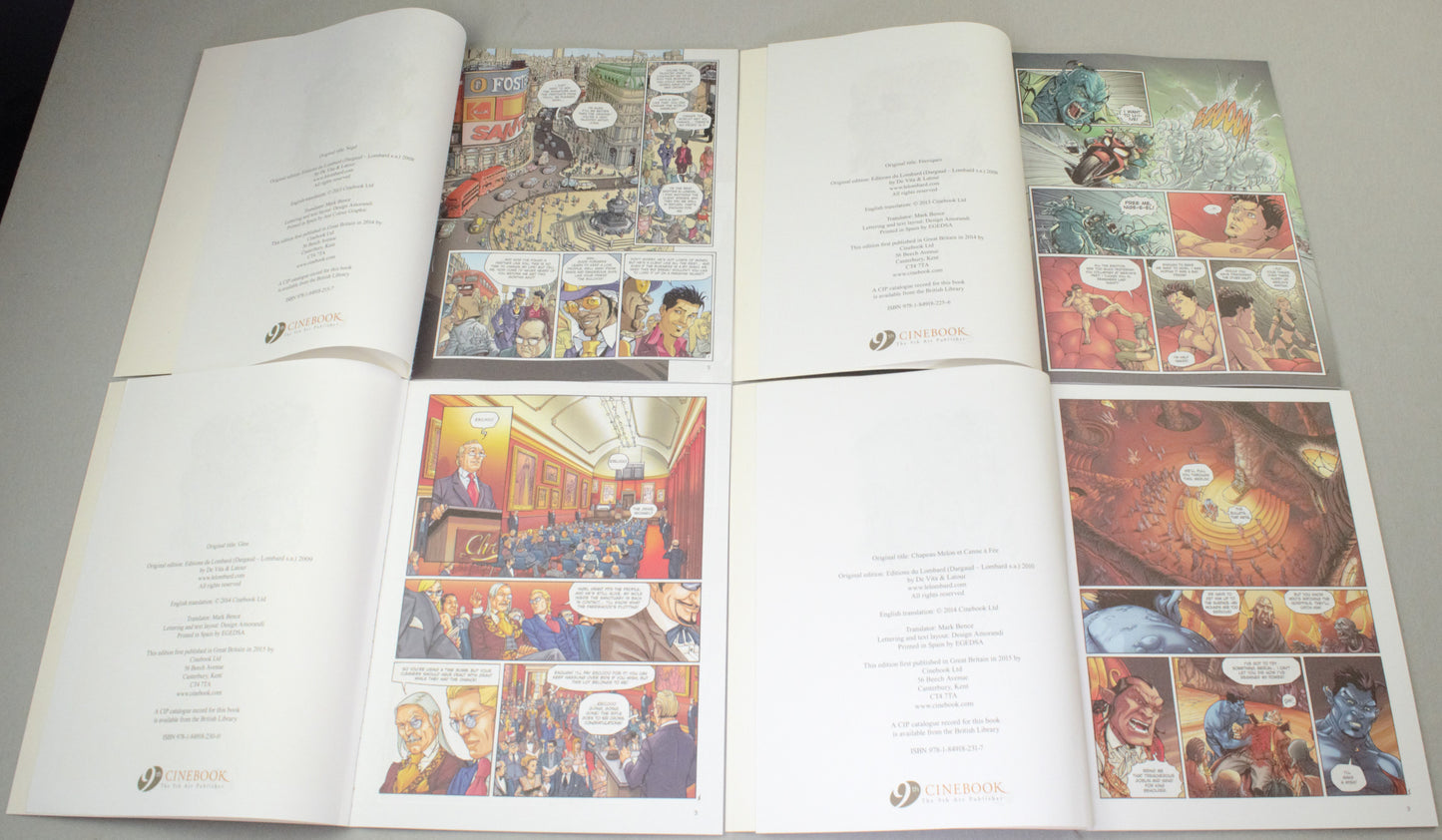 Wisher Volumes 1-4 UK Cinebook Paperback Comic Books by Latour & De Vita FULL SET