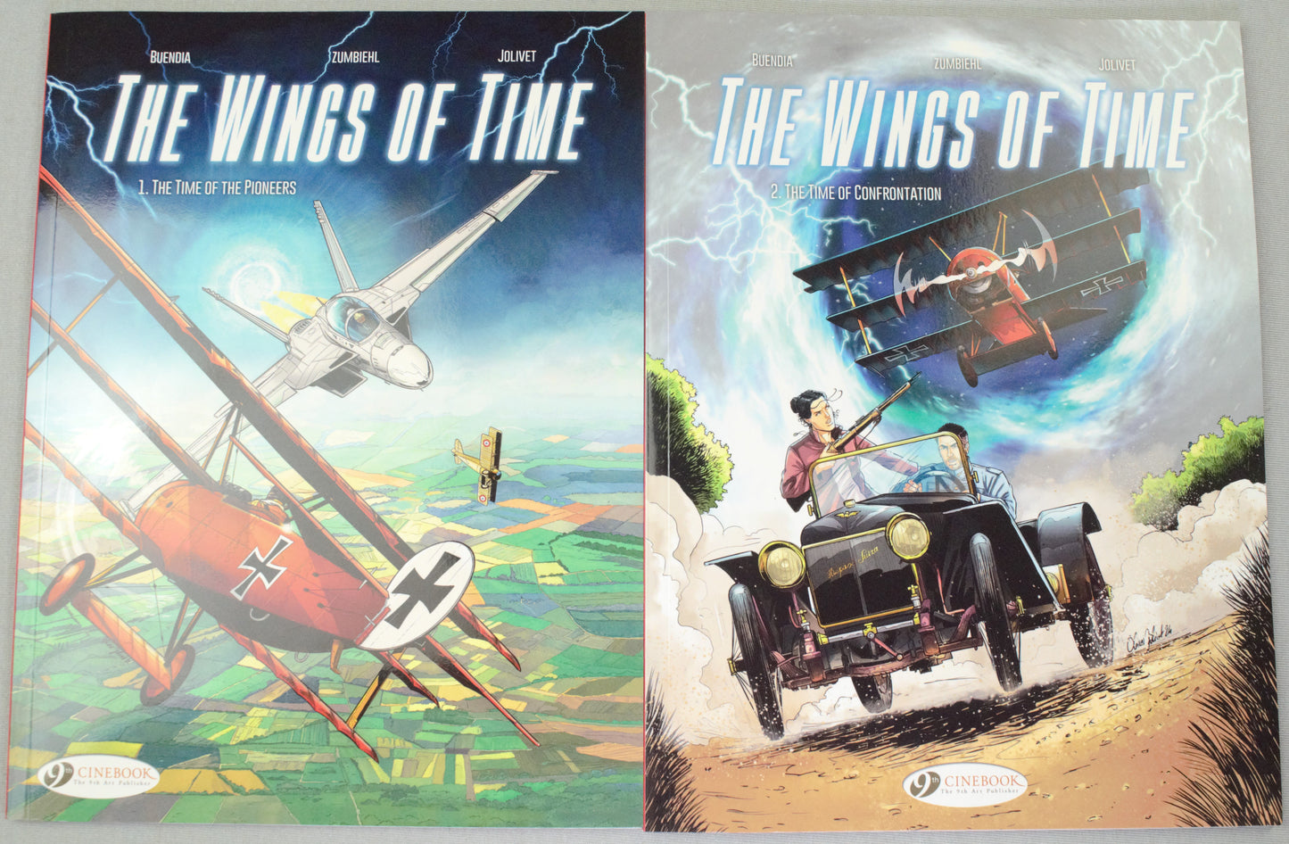 Wings of Time Volumes 1 & 2 UK Cinebook Paperback Comic Books by Zumbieh & Jolivet FULL SET