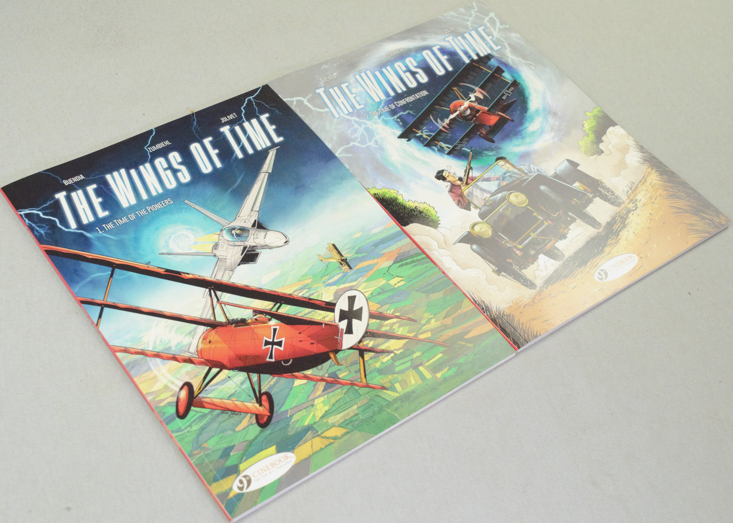 Wings of Time Volumes 1 & 2 UK Cinebook Paperback Comic Books by Zumbieh & Jolivet FULL SET
