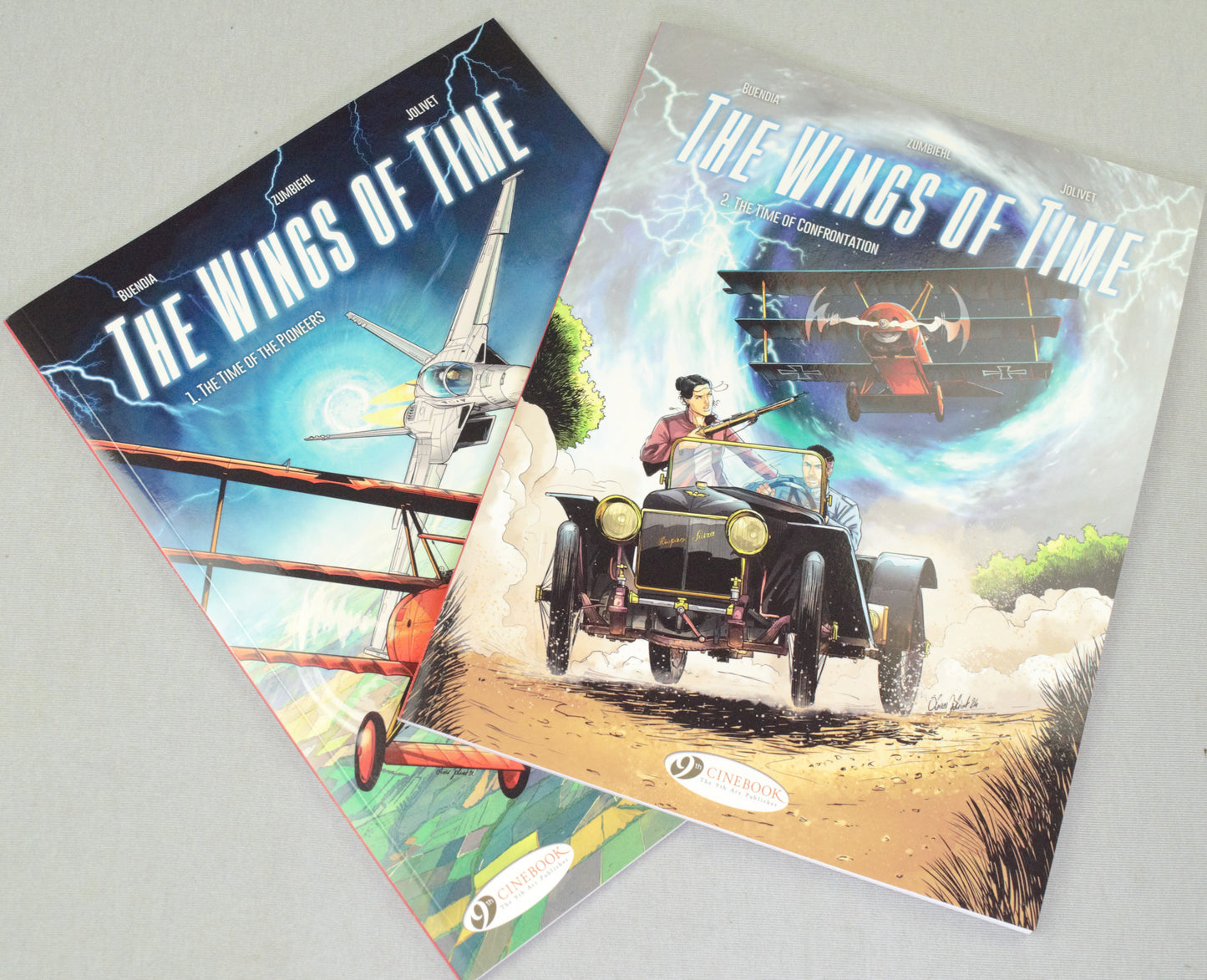 Wings of Time Volumes 1 & 2 UK Cinebook Paperback Comic Books by Zumbieh & Jolivet FULL SET