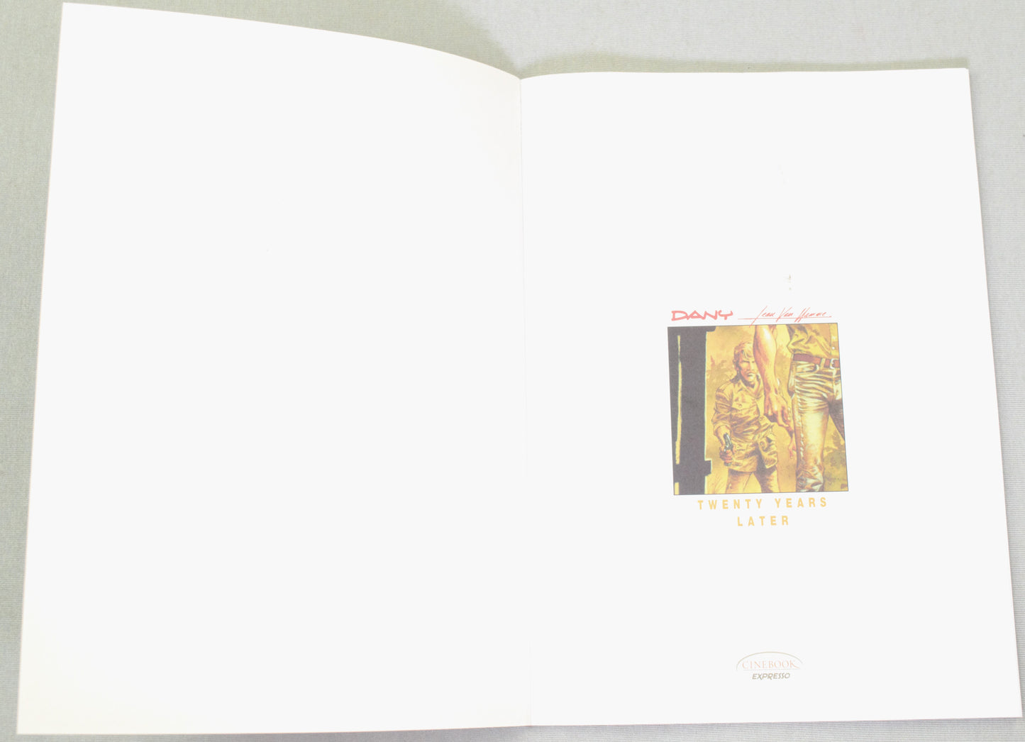 Twenty Years Later - UK Cinebook Espresso Collection Paperback Comic Book by Dany & Van Hamme