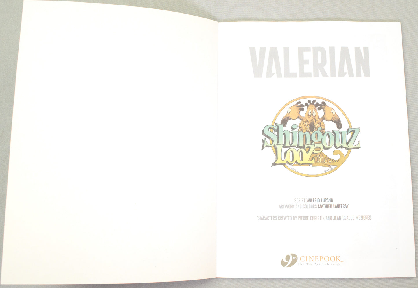 Valerian Volume 1 -"The City of Shifting Waters" Cinebook Paperback Comic Book by Mezieres Christin