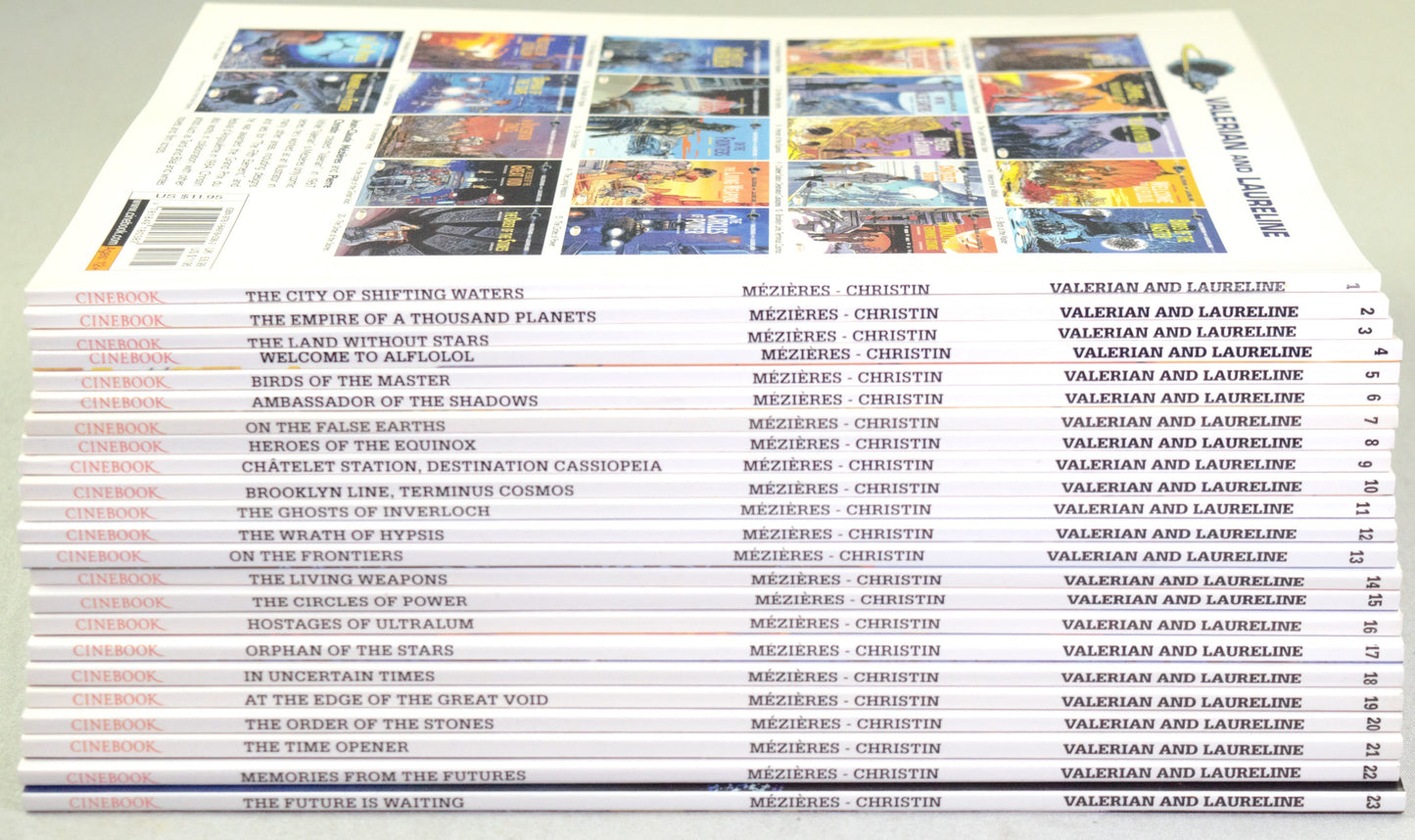 Valerian Volumes 1-23 Cinebook Paperback Comic Book by Mezieres & Christin FULL SET
