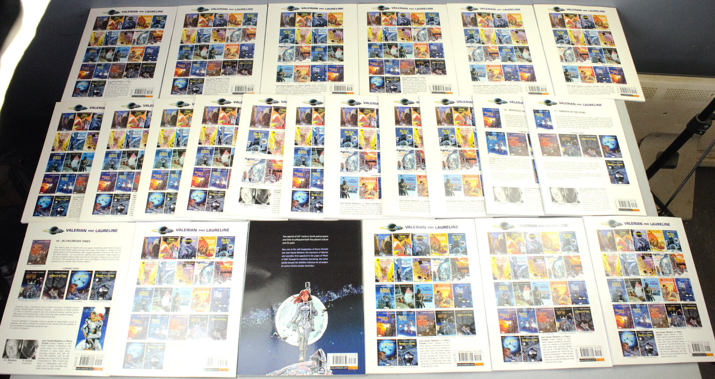 Valerian Volumes 1-23 Cinebook Paperback Comic Book by Mezieres & Christin FULL SET
