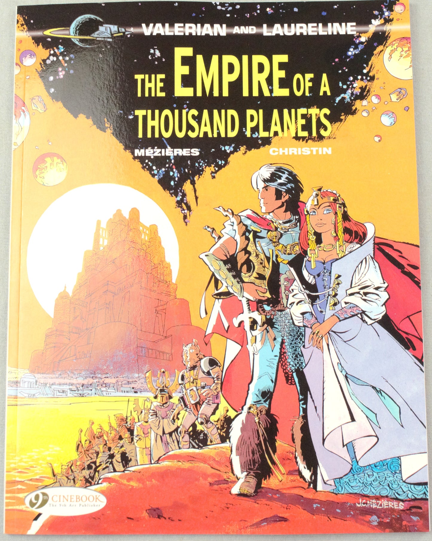 Valerian Volume 2 -"The Empire of a Thousand Planets" Cinebook Paperback Comic Book by Mezieres & Christin