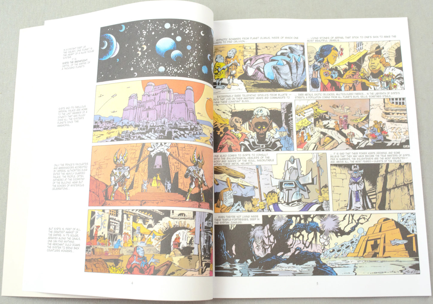Valerian Volume 2 -"The Empire of a Thousand Planets" Cinebook Paperback Comic Book by Mezieres & Christin