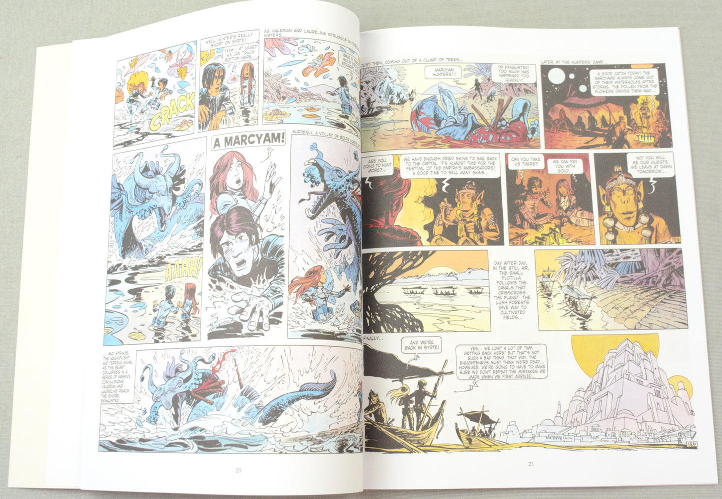 Valerian Volume 2 -"The Empire of a Thousand Planets" Cinebook Paperback Comic Book by Mezieres & Christin