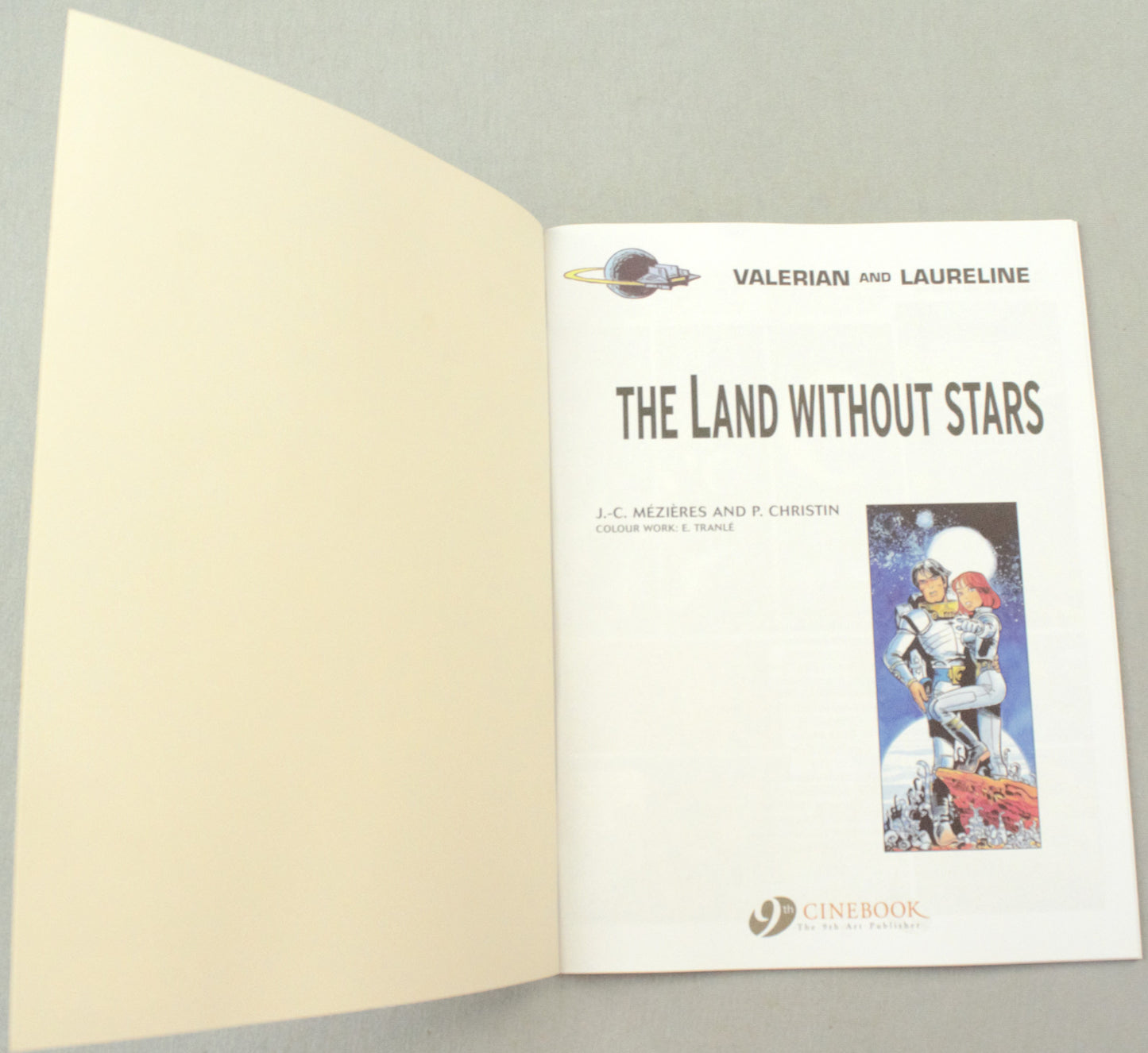 Valerian Volume 3 -"The Land Without Stars" Cinebook Paperback Comic Book by Mezieres & Christin