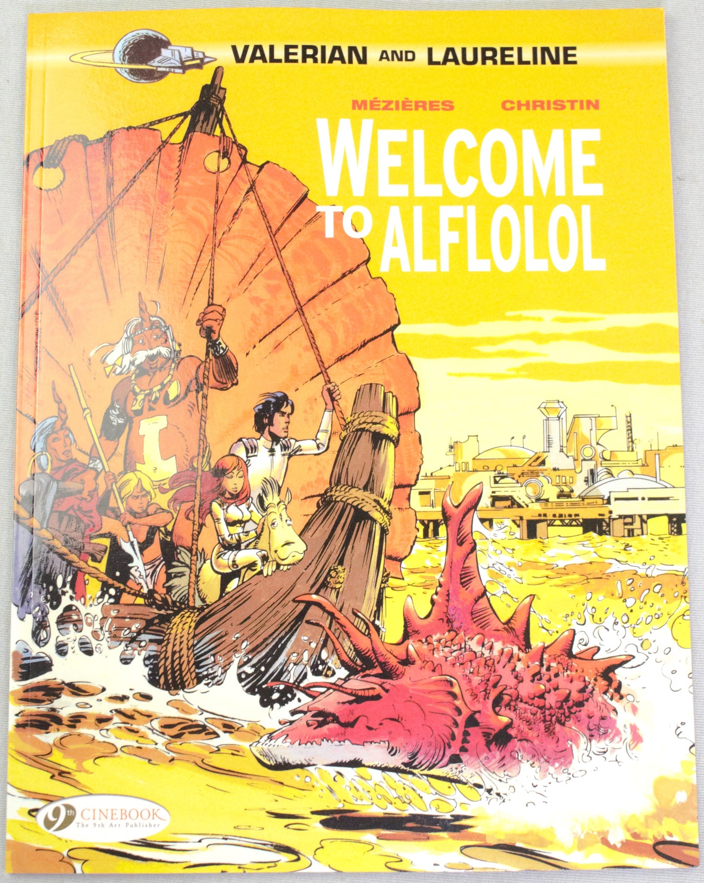 Valerian Volume 4 - "Welcome to Alflolol" Cinebook Paperback Comic Book by Mezieres & Christin