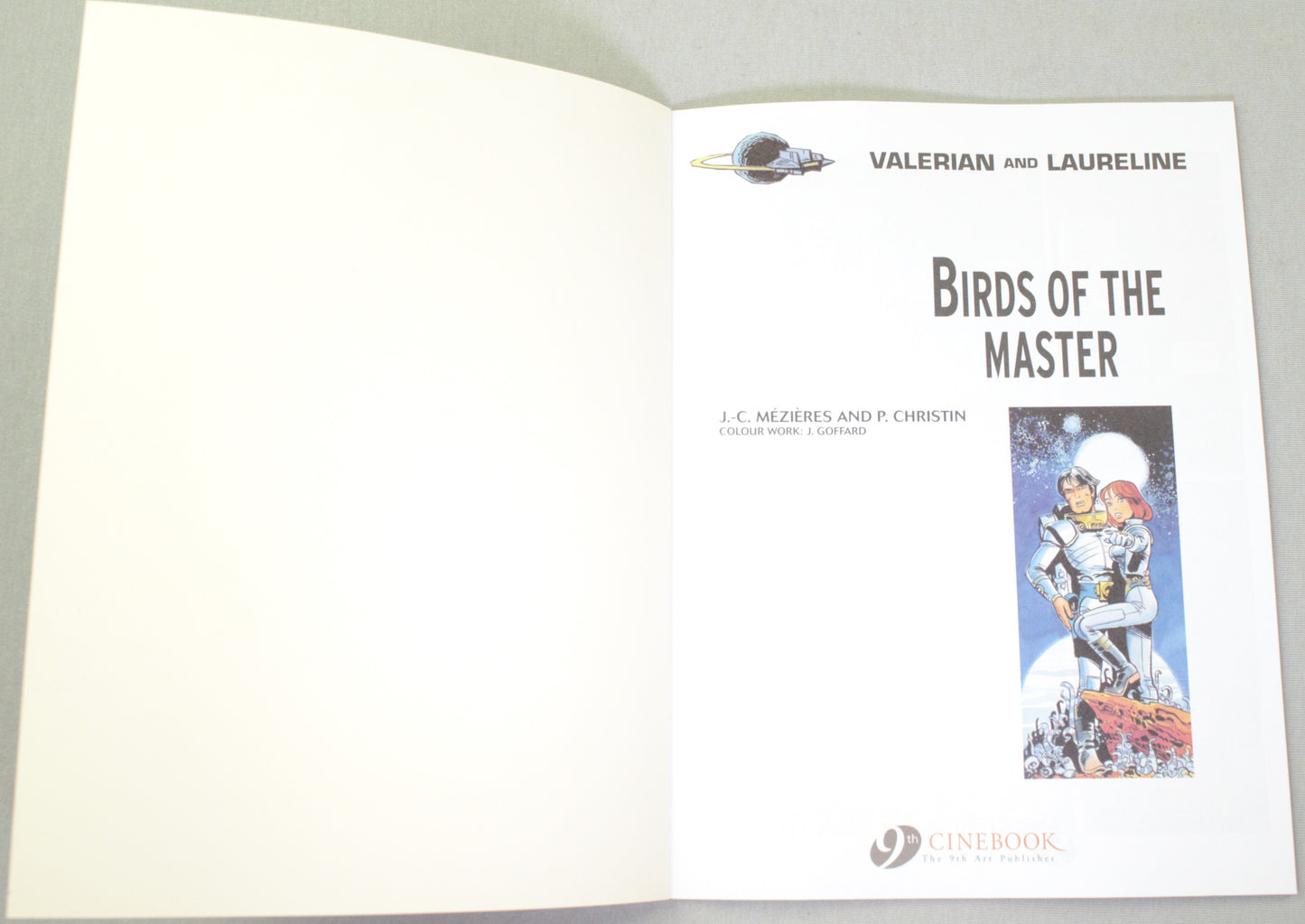 Valerian Volume 5 - "Birds of The Master" Cinebook Paperback Comic Book by Mezieres & Christin