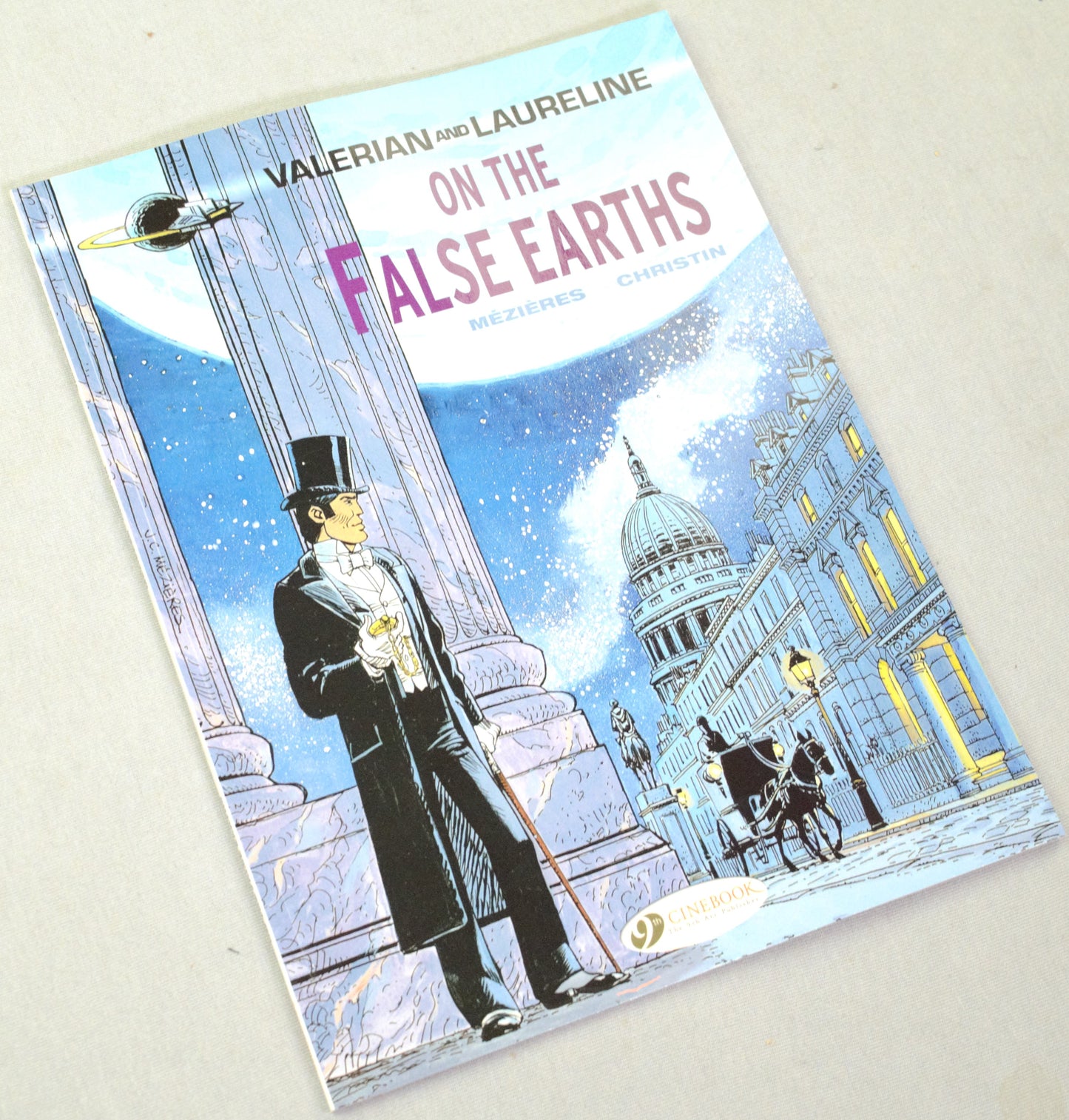 Valerian Volume 7 - "On The False Earths" Cinebook Paperback Comic Book by Mezieres & Christin