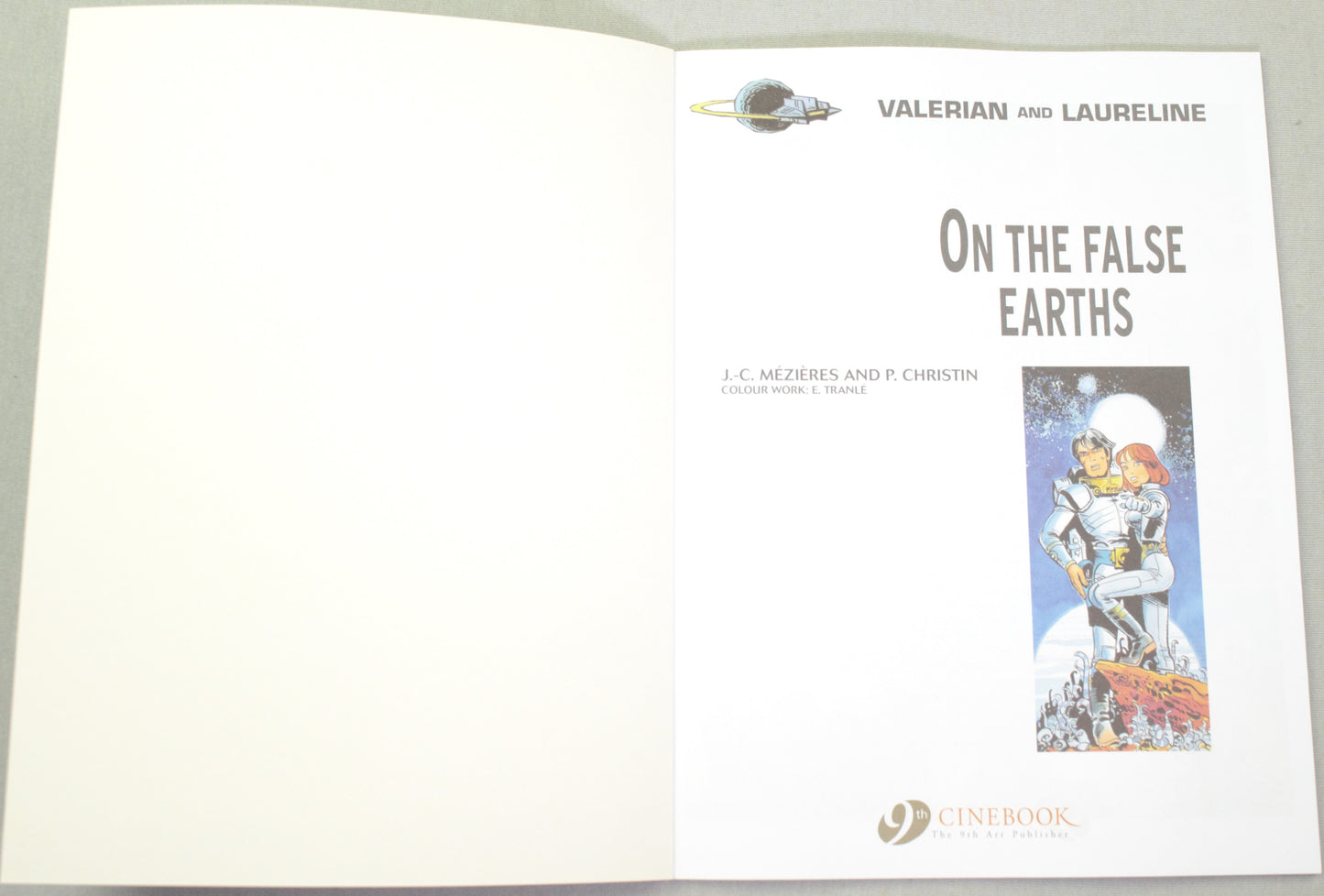Valerian Volume 7 - "On The False Earths" Cinebook Paperback Comic Book by Mezieres & Christin