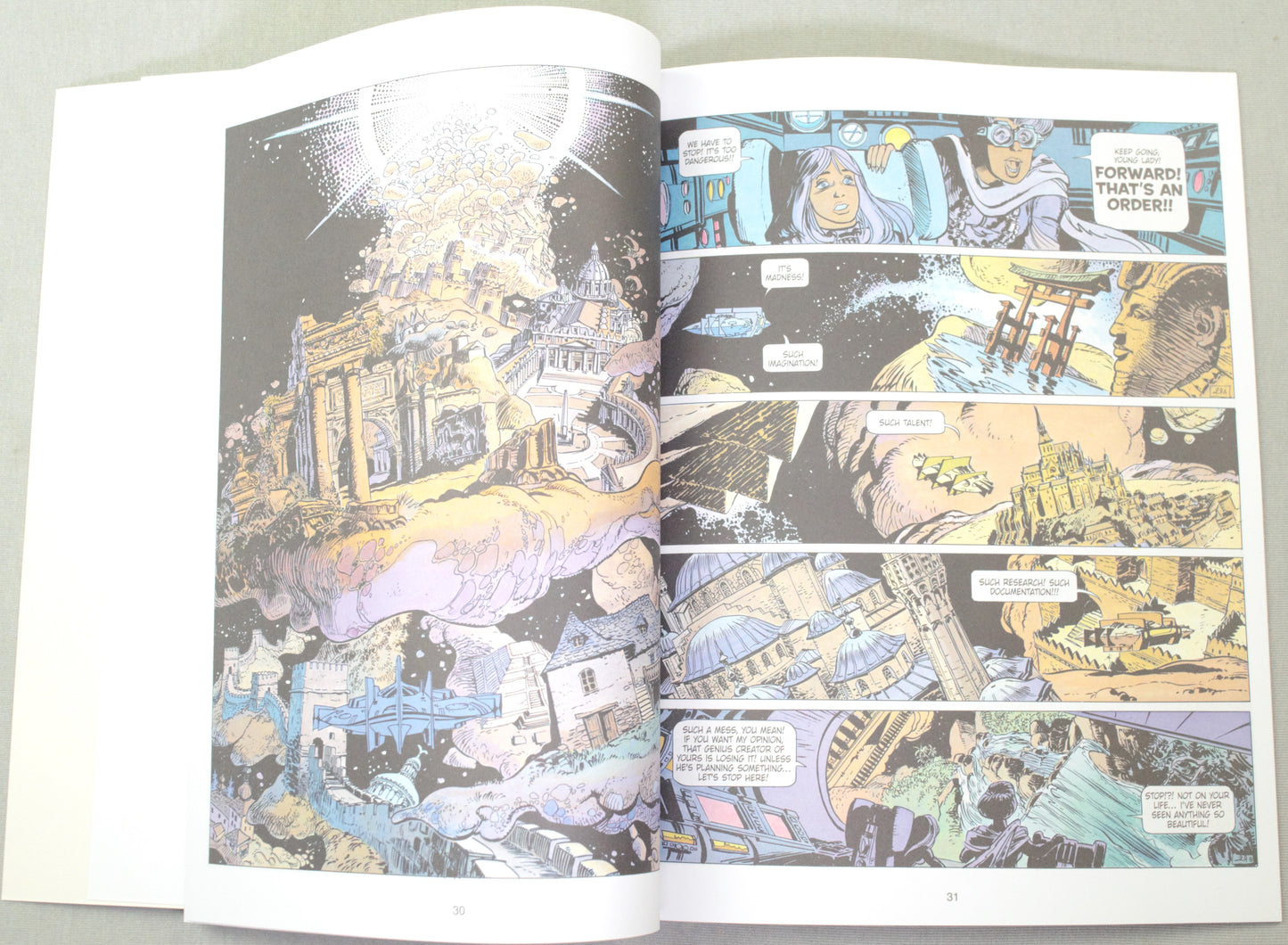 Valerian Volume 7 - "On The False Earths" Cinebook Paperback Comic Book by Mezieres & Christin