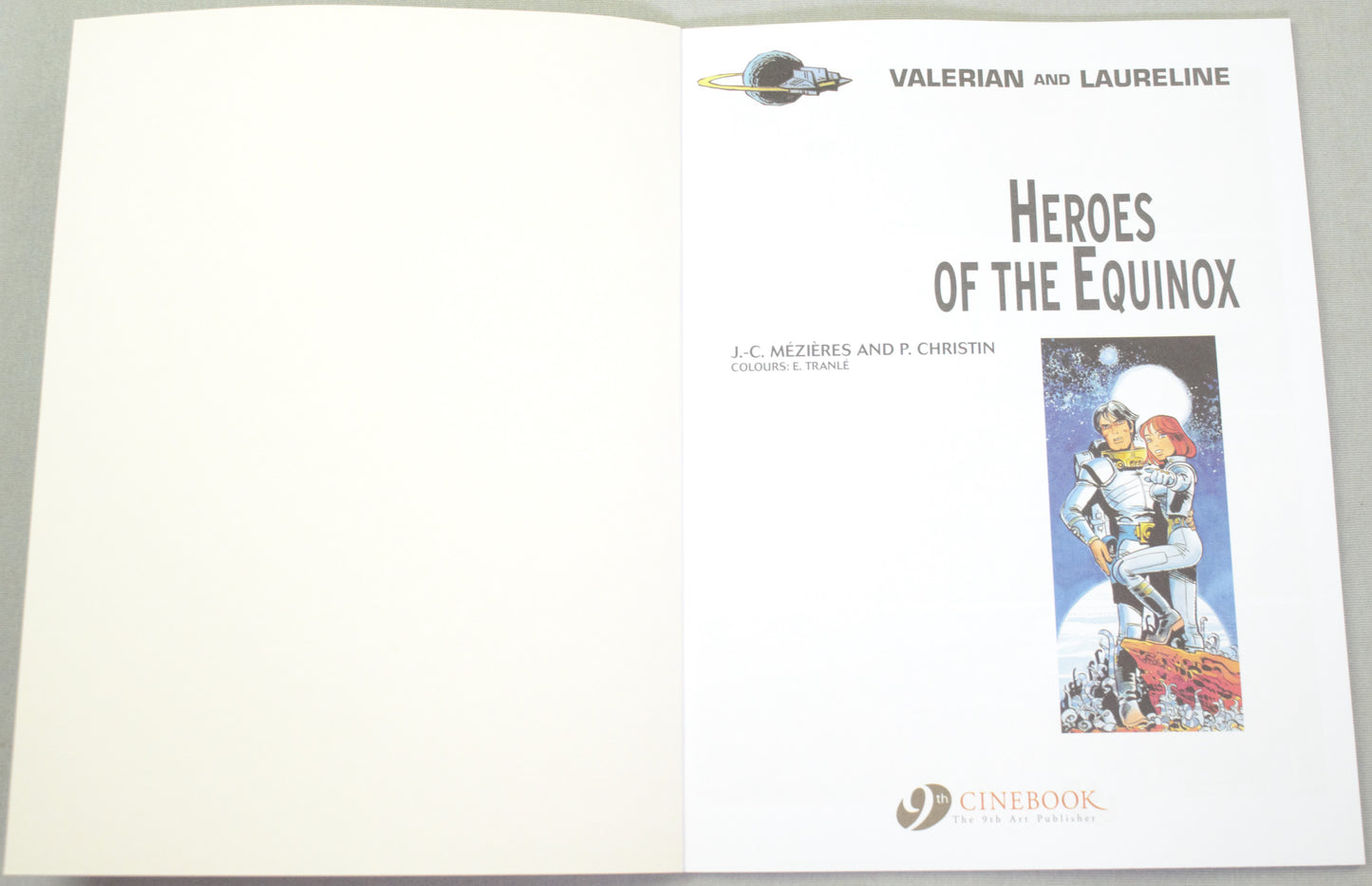 Valerian Volume 8 - "Heroes of the Equinox" Cinebook Paperback Comic Book by Mezieres & Christin