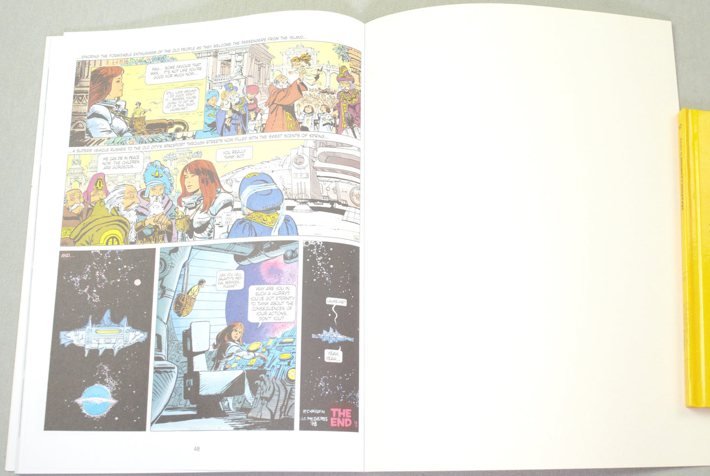 Valerian Volume 8 - "Heroes of the Equinox" Cinebook Paperback Comic Book by Mezieres & Christin