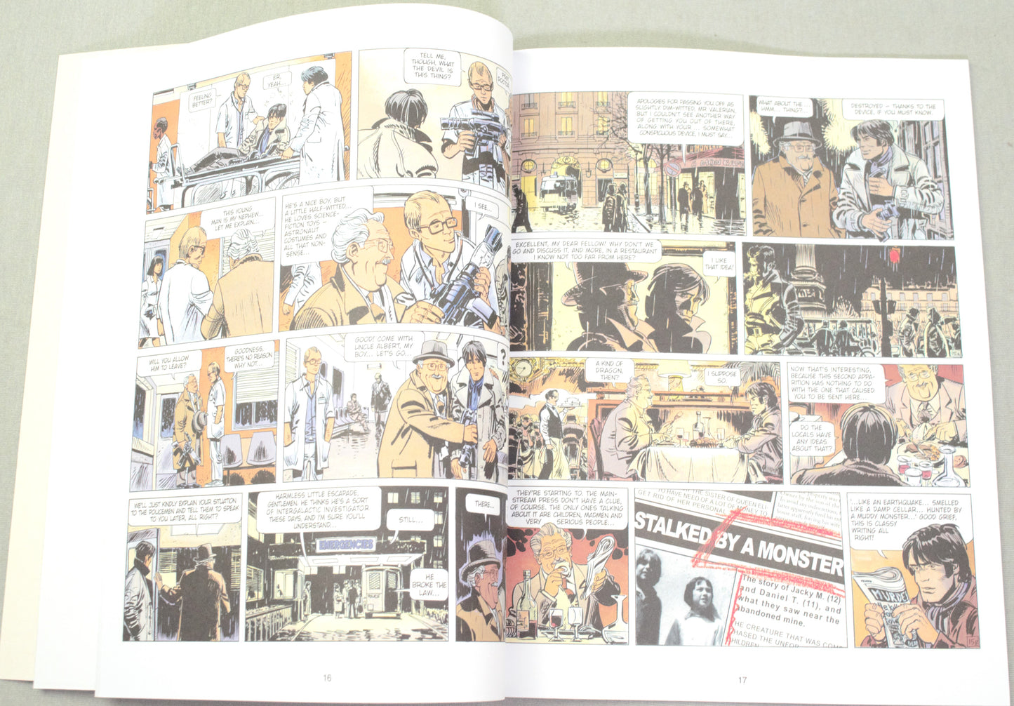 Valerian Volume 9 - "Châtelet Station, Destination Cassiopeia" Cinebook Paperback Comic Book by Mezieres & Christin