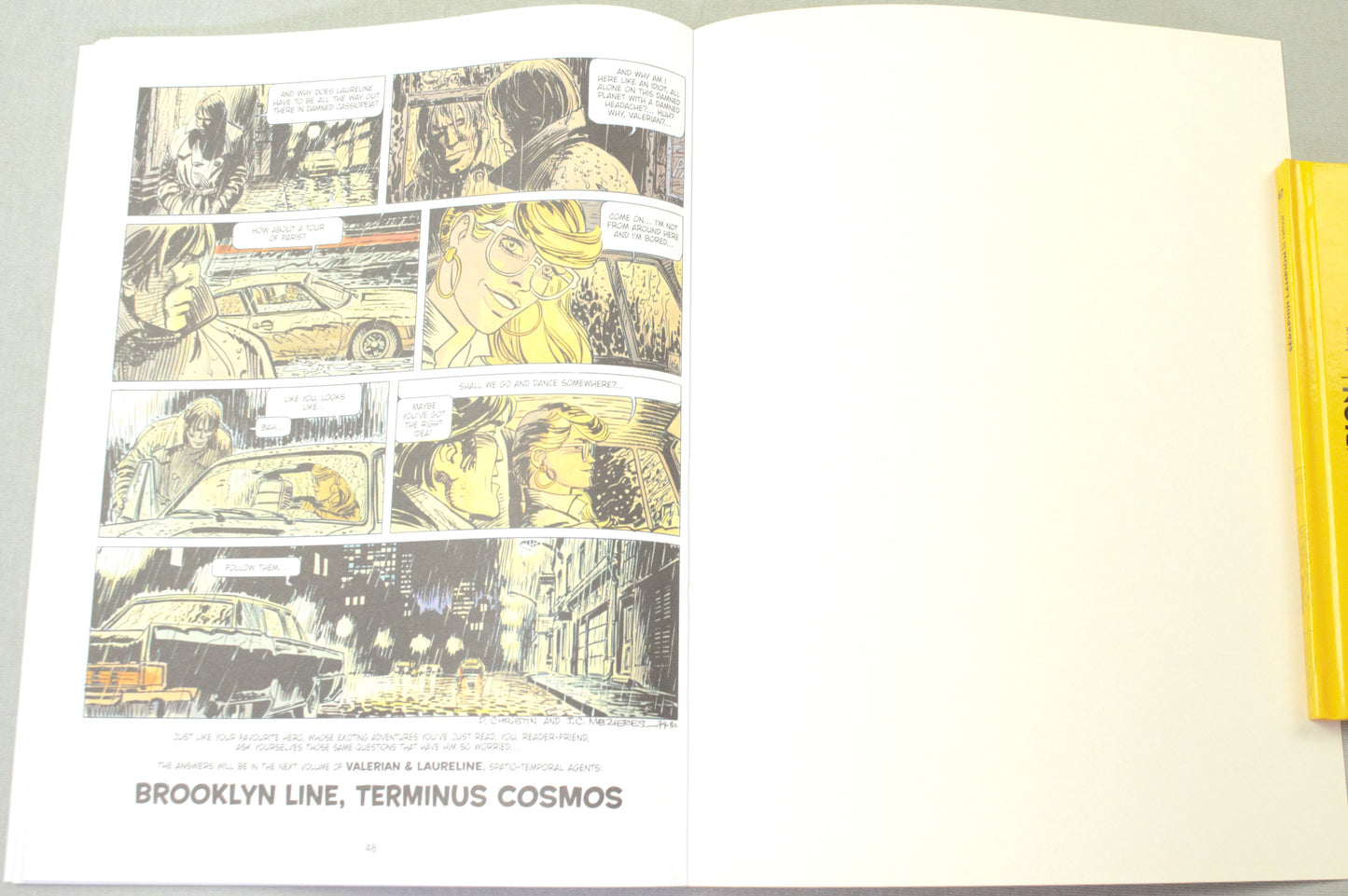 Valerian Volume 9 - "Châtelet Station, Destination Cassiopeia" Cinebook Paperback Comic Book by Mezieres & Christin