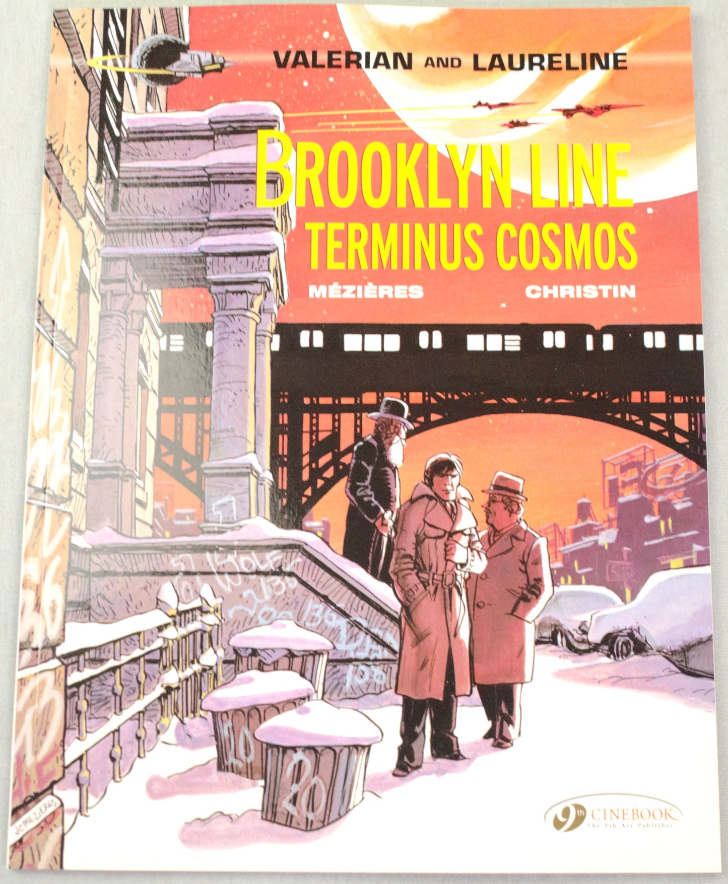 Valerian Volume 10 - "Brooklyn Line, Terminus Cosmos" Cinebook Paperback Comic Book by Mezieres & Christin
